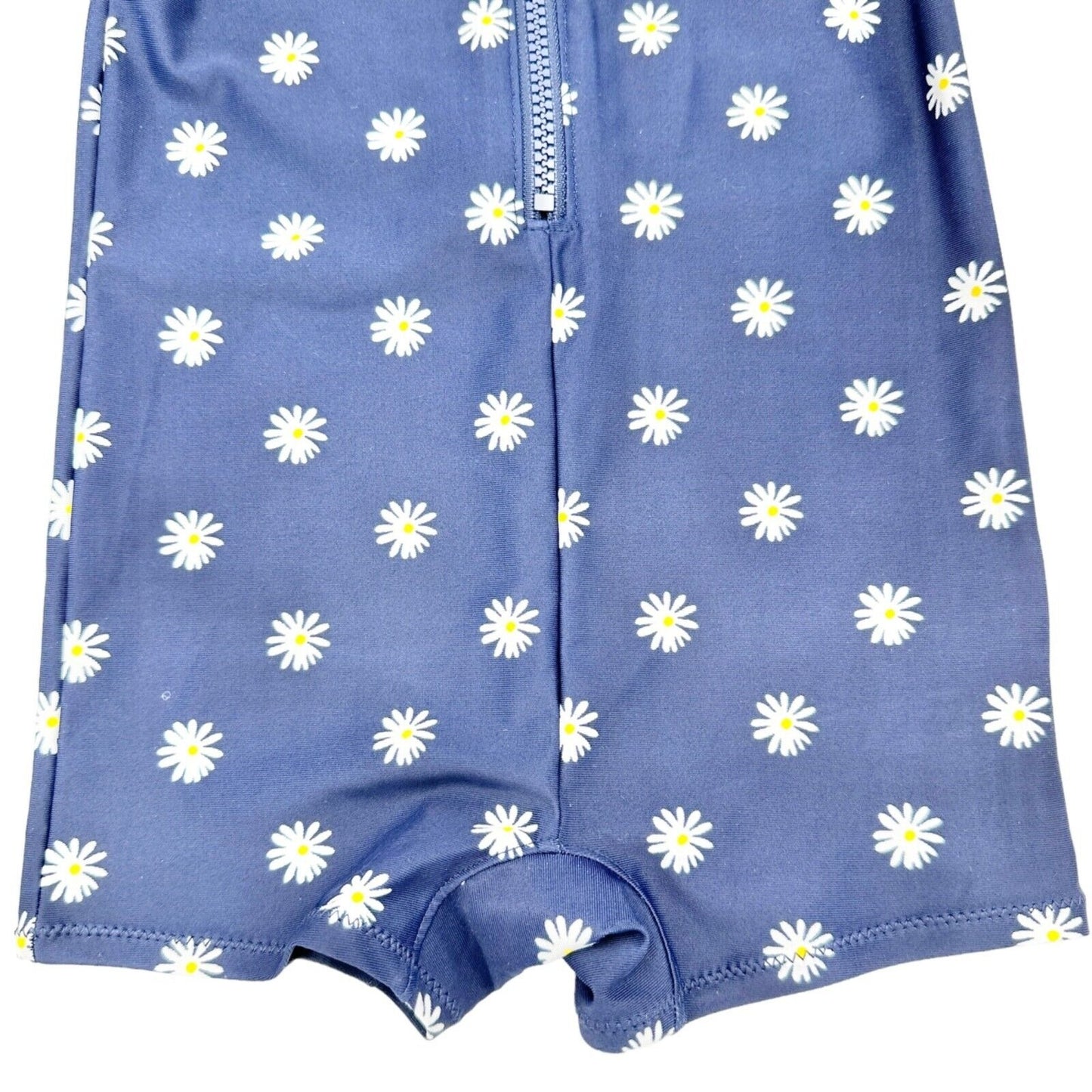 Old Navy 4T Swimsuit Navy with Daisy Design Full Coverage 3/4 Zip