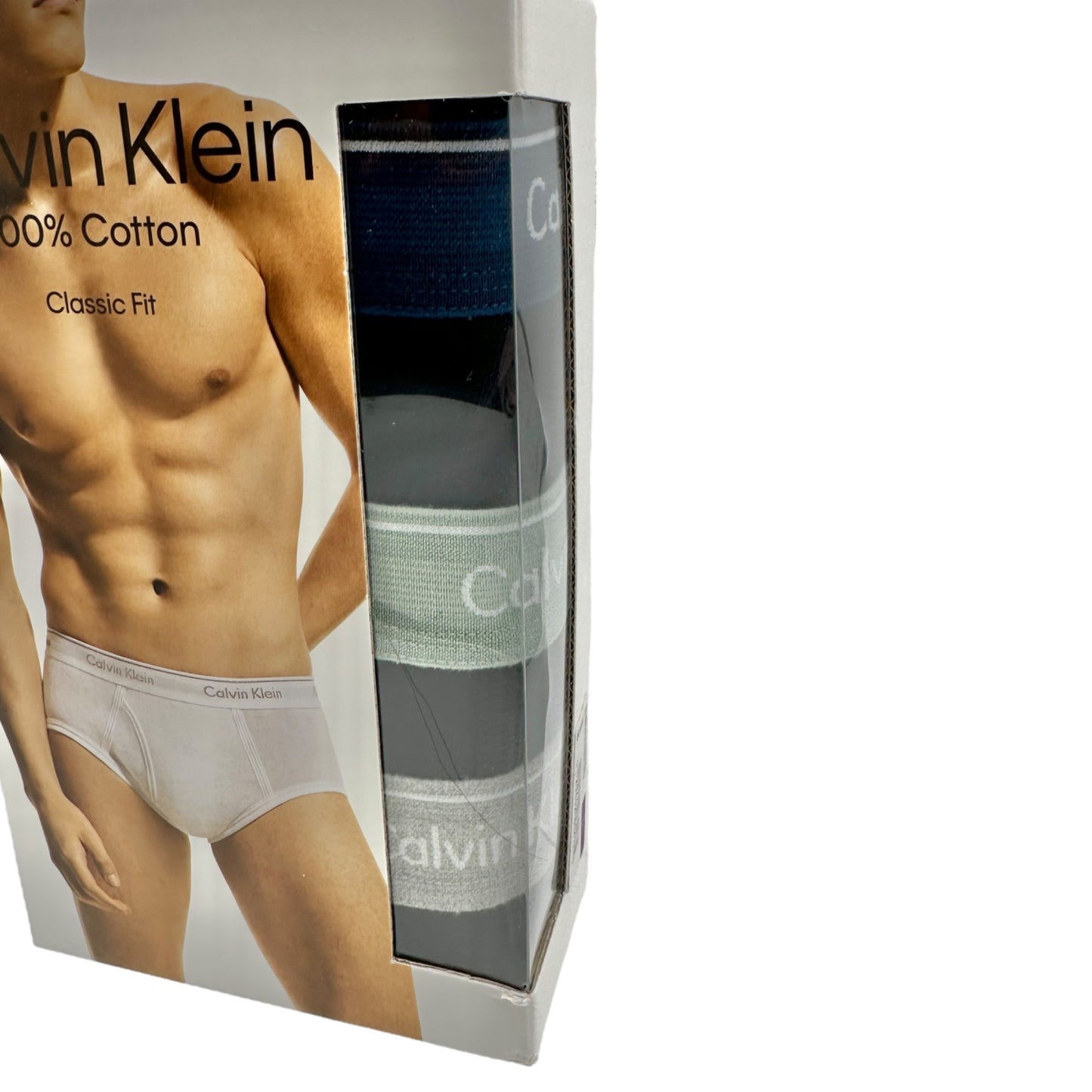 Calvin Klein Mens Briefs 2XL 3 Pack Cotton Classic Fit Black NIB