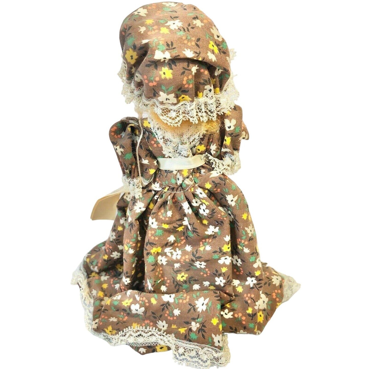 Colonial Dress 8" Doll Hand Crafted Williamsburg VA Matching Dress Mob Cap