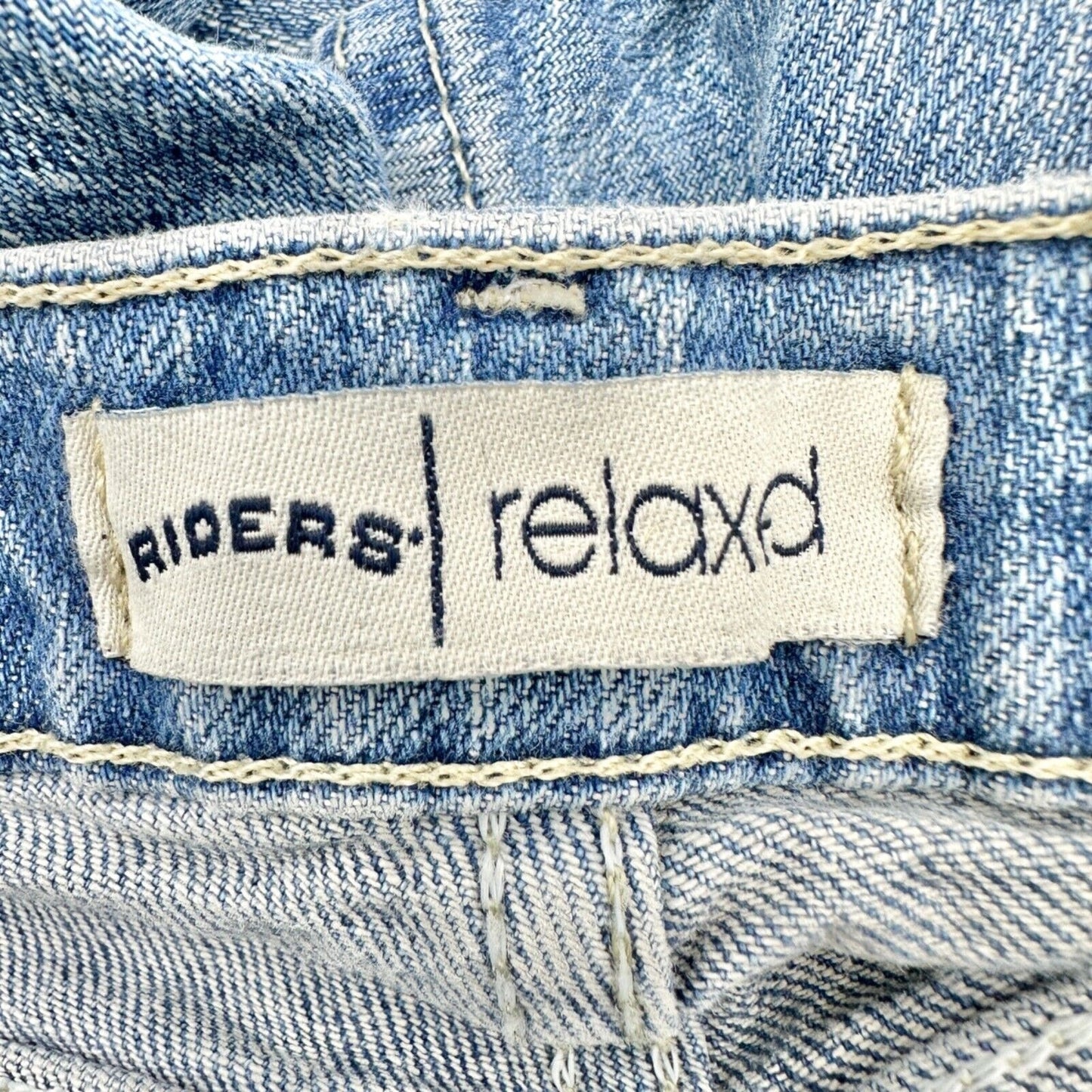 Riders Relaxed Jeans Women's 16P Blue Denim 5 Pocket Zip Button Closure
