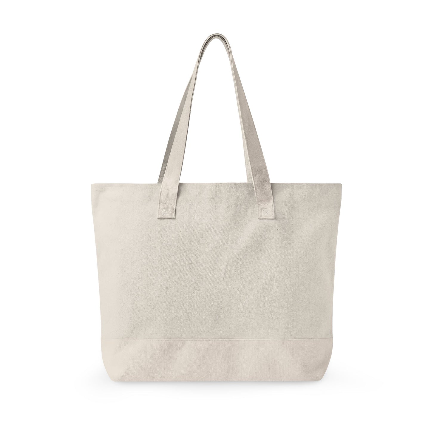 Zippered Canvas Tote Bag with Front Pocket - Thrifting is my Therapy