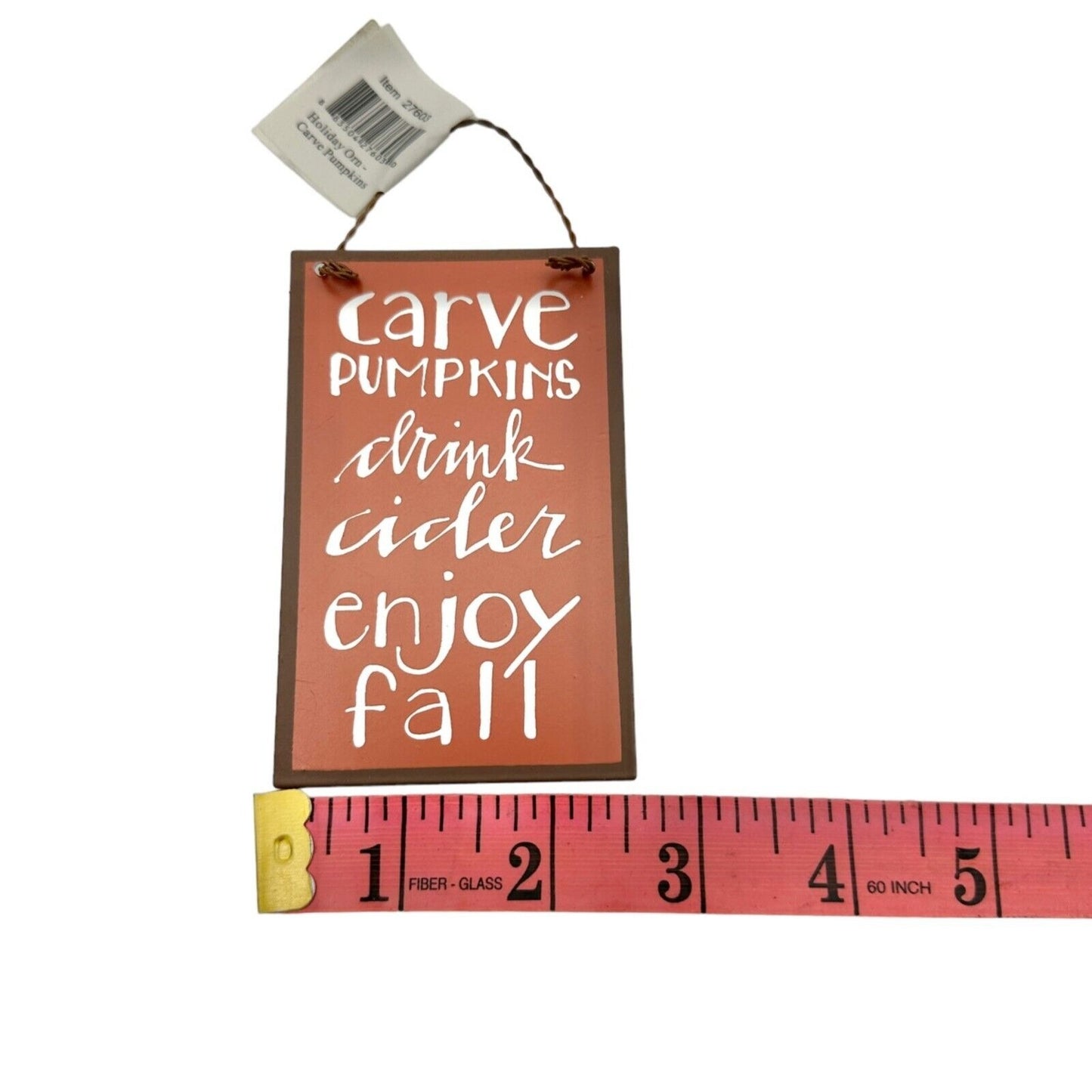 Fall Themed Towel Sign Set Dish Towel 20 x 8 in Beige Metal Sign 5 x 2.5 in NWT
