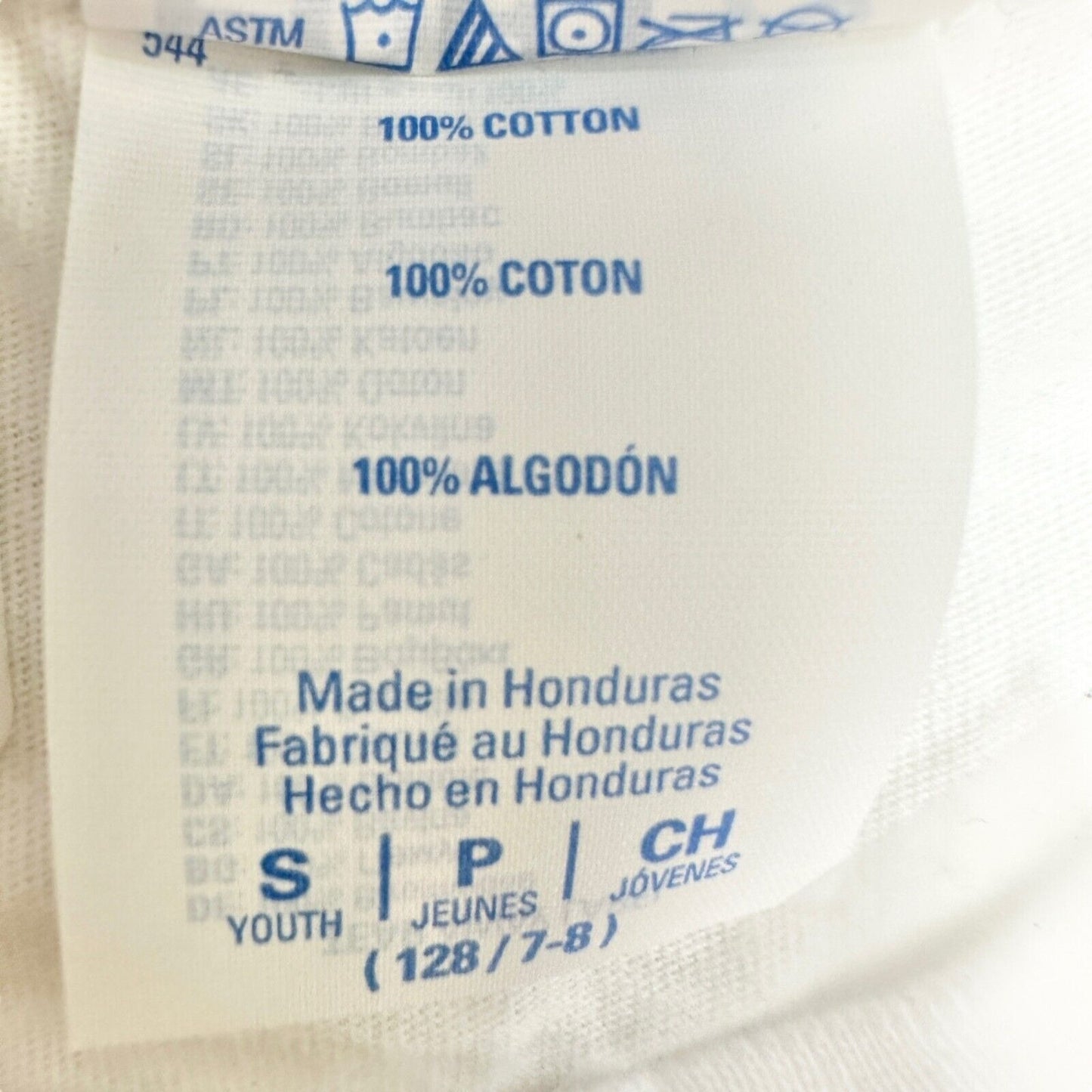 Port & Company Tshirt Child's Small White Canada Short Sleeve Crew Neck New