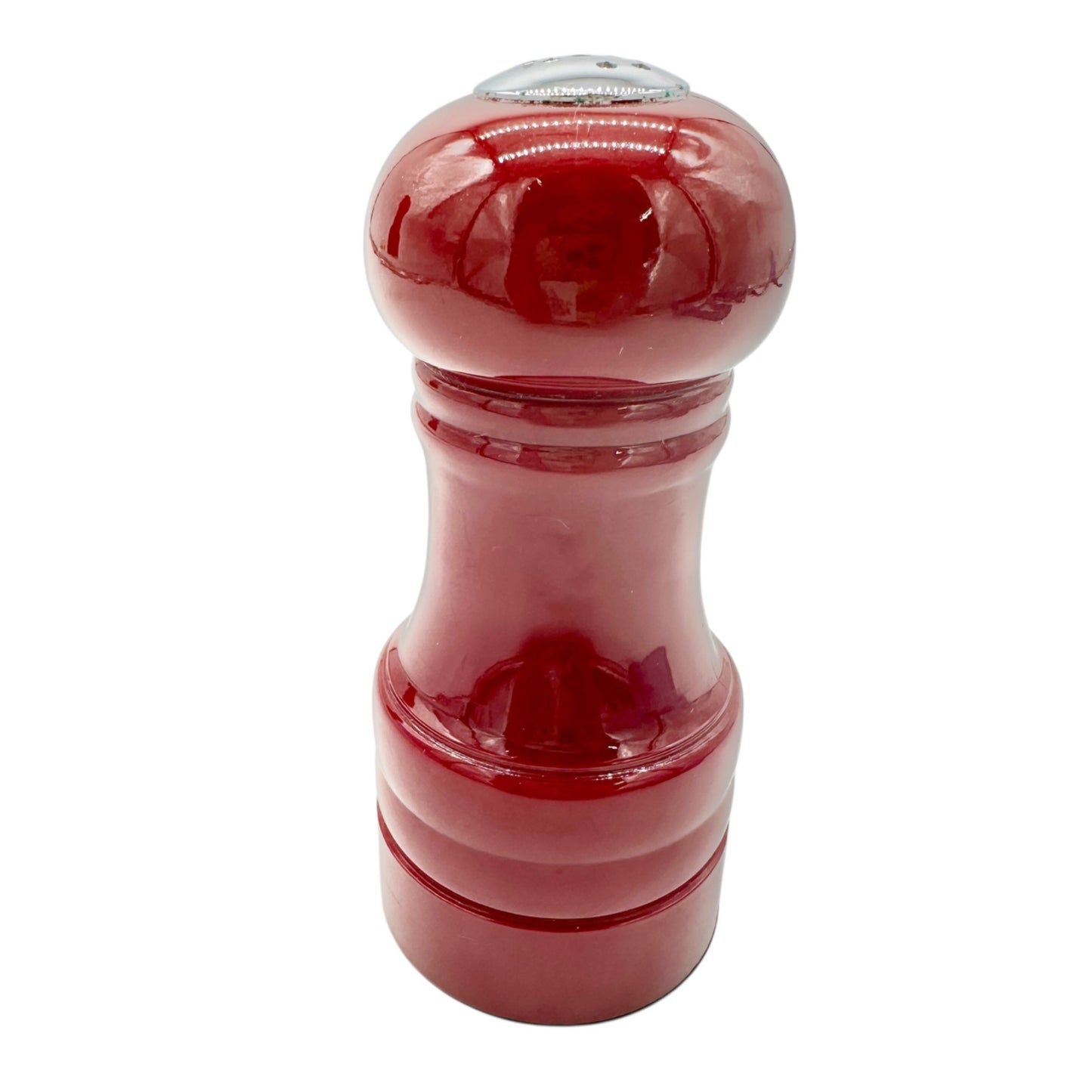 Set of Red Salt and Pepper Grinders With Adjustable Ceramic Mechanism 4 inches