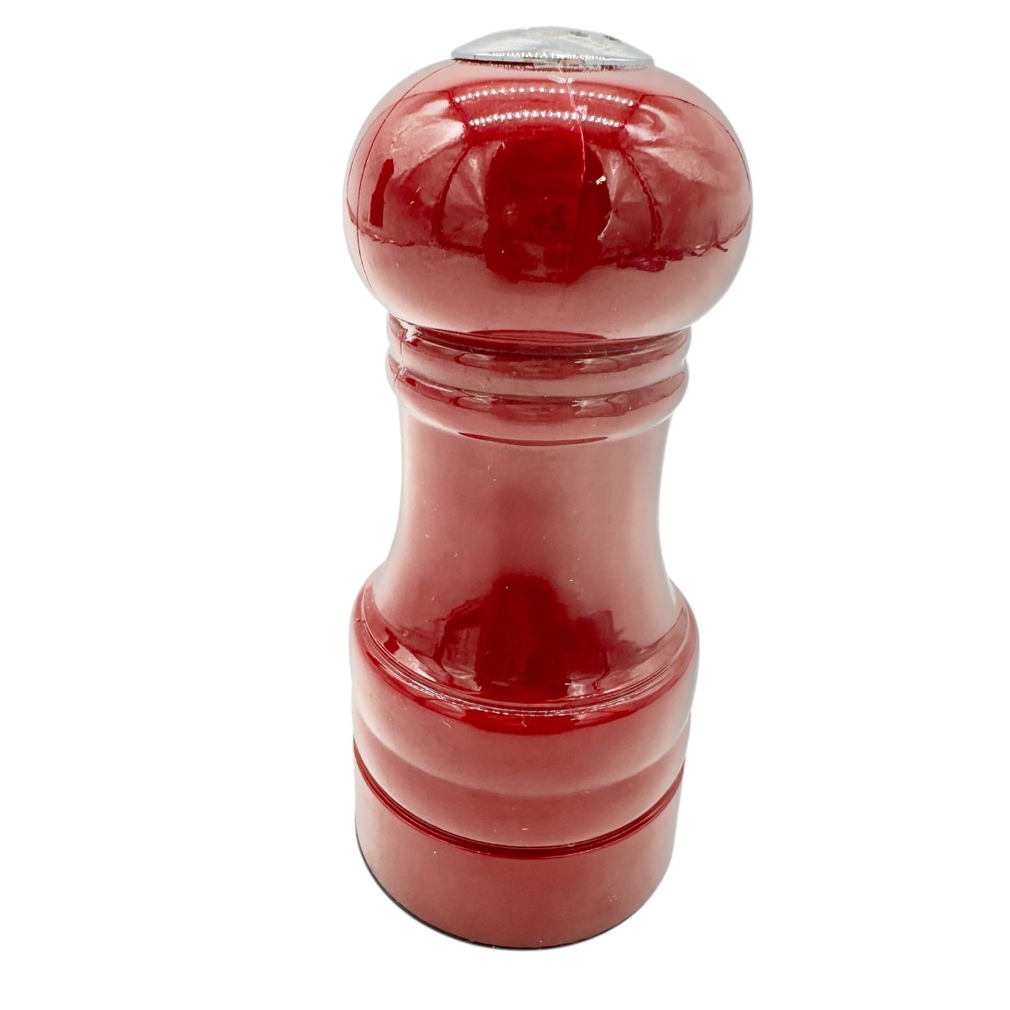 Set of Red Salt and Pepper Grinders With Adjustable Ceramic Mechanism 4 inches
