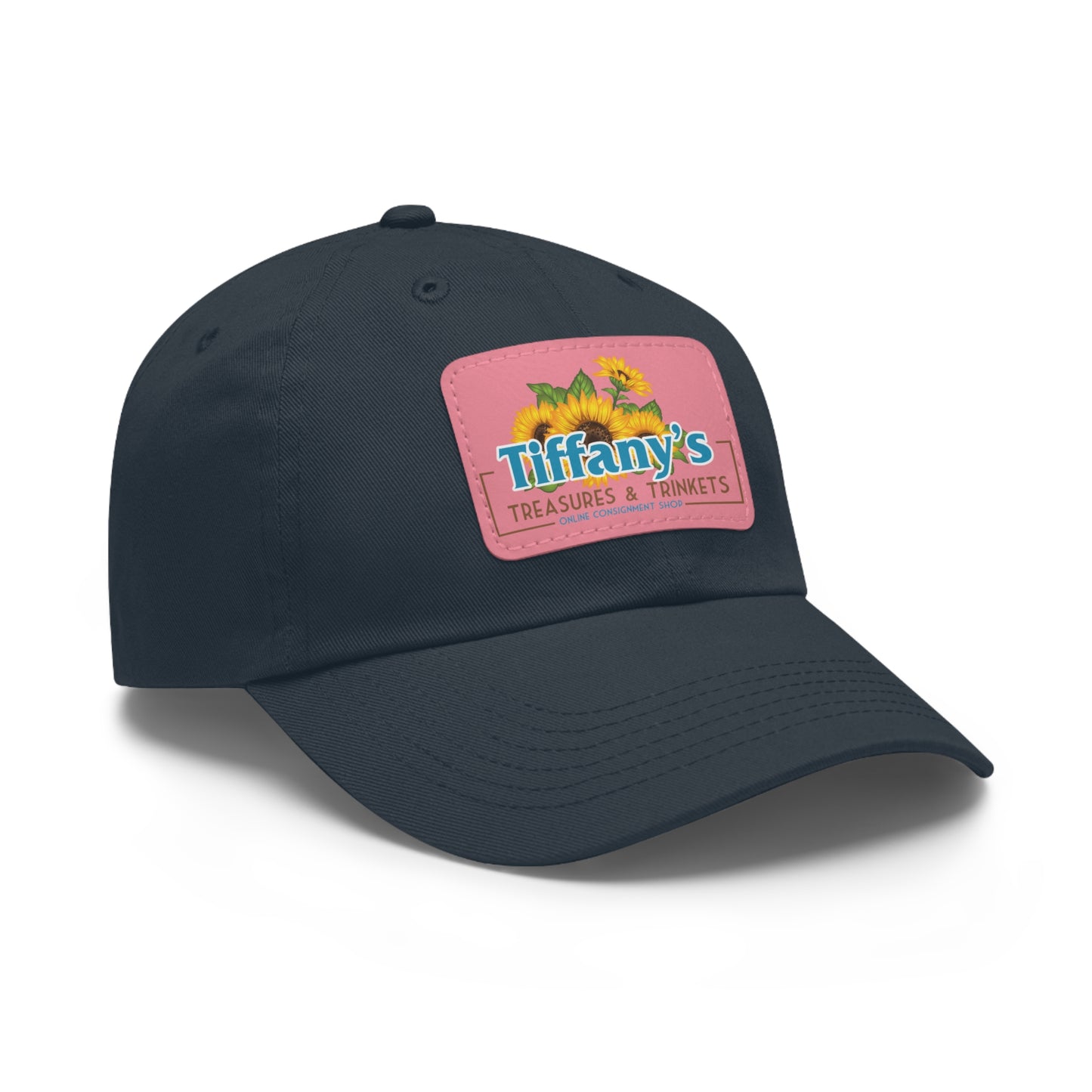 Tiffany's Treasures & Trinkets Baseball Hat with Leather Patch in Rectangle