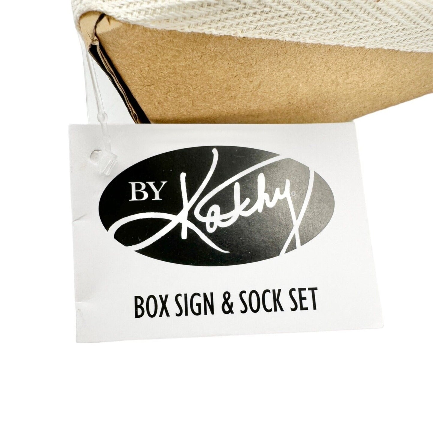 Primitives by Kathy Box Sign & Sock Set 4.5x3 Brown I Teach Socks One Size