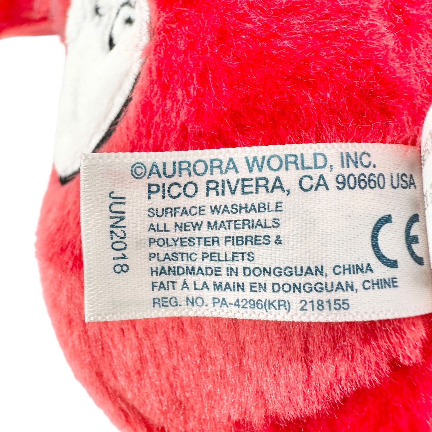 Dr. Seuss Thing 1 Plush Doll By Aurora 13" Washable Surface NWT