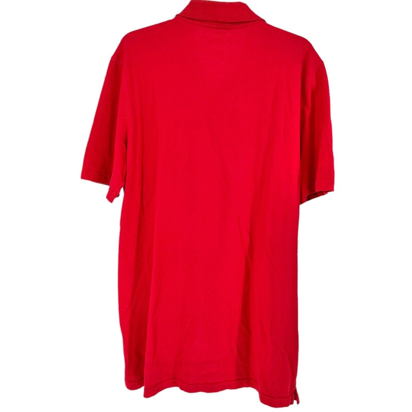 TWO George Mens XL 46-48 Polo Style Shirts 1 Red 1 Black Short Sleeve