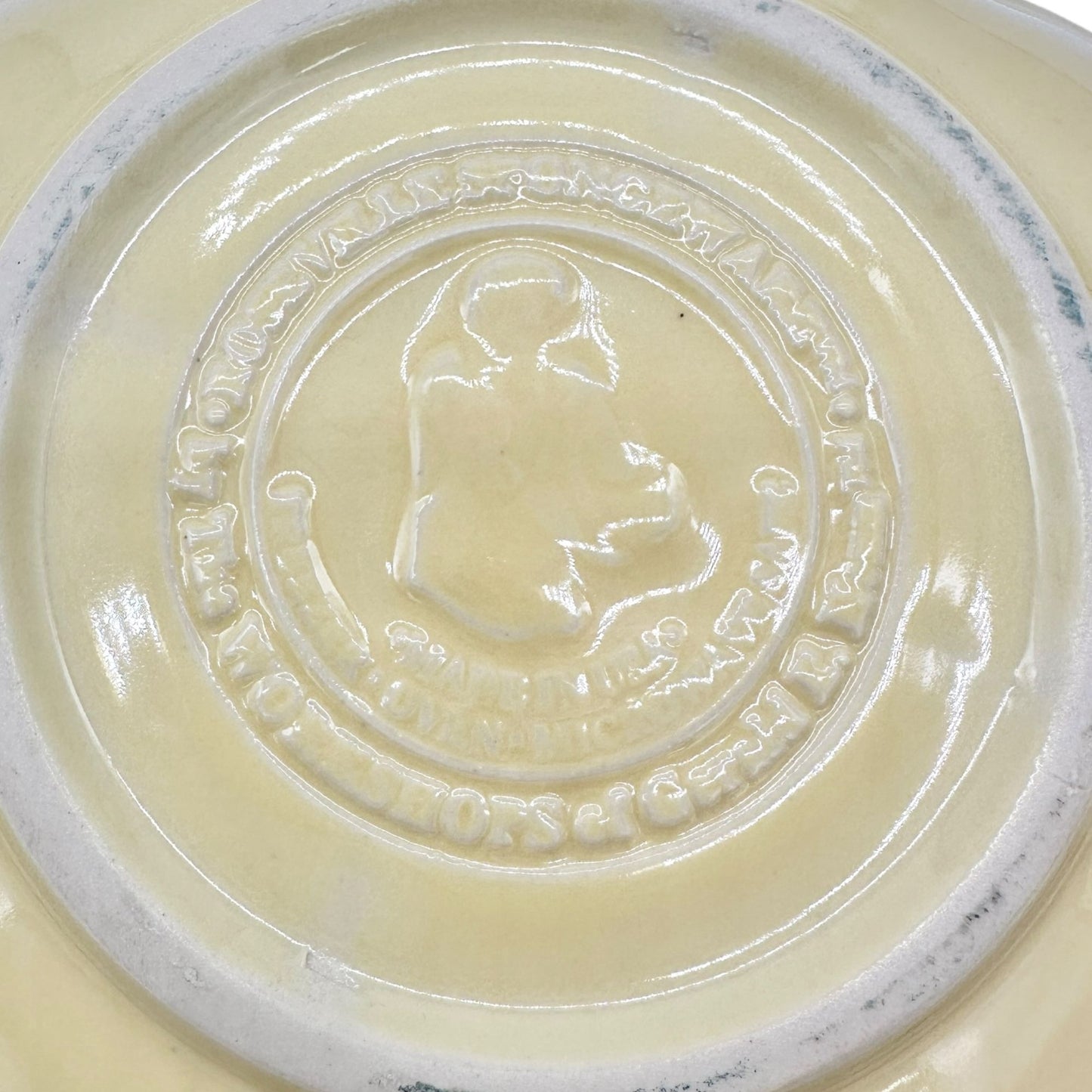 Workshop of Gerald E Henn Pottery Teacup and Saucer Set Flower Shape Yellow