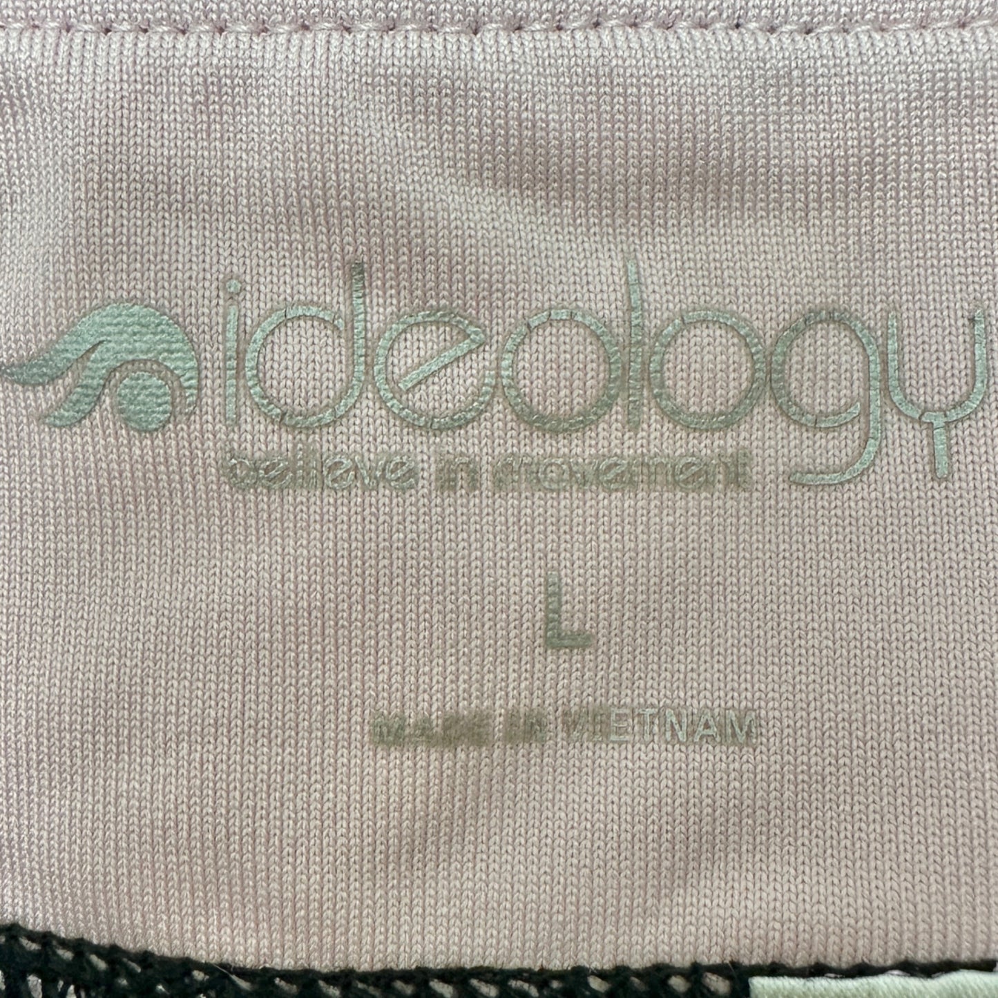 Ideology Caged Legging Girls L Black White Pink Trim