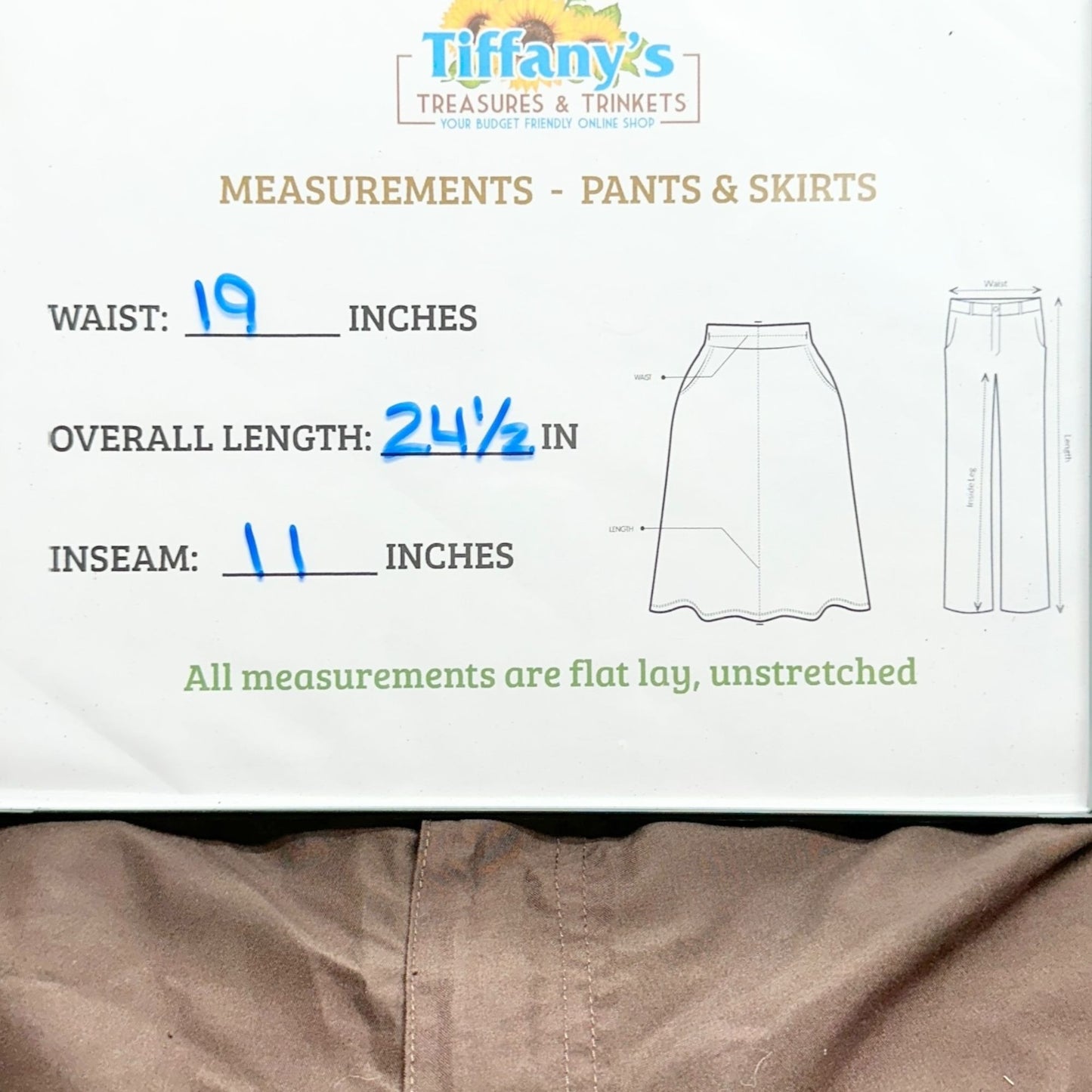Chadwicks Bermuda Swim Shorts Womens Size 18 Brown Long Polyester Drawstring