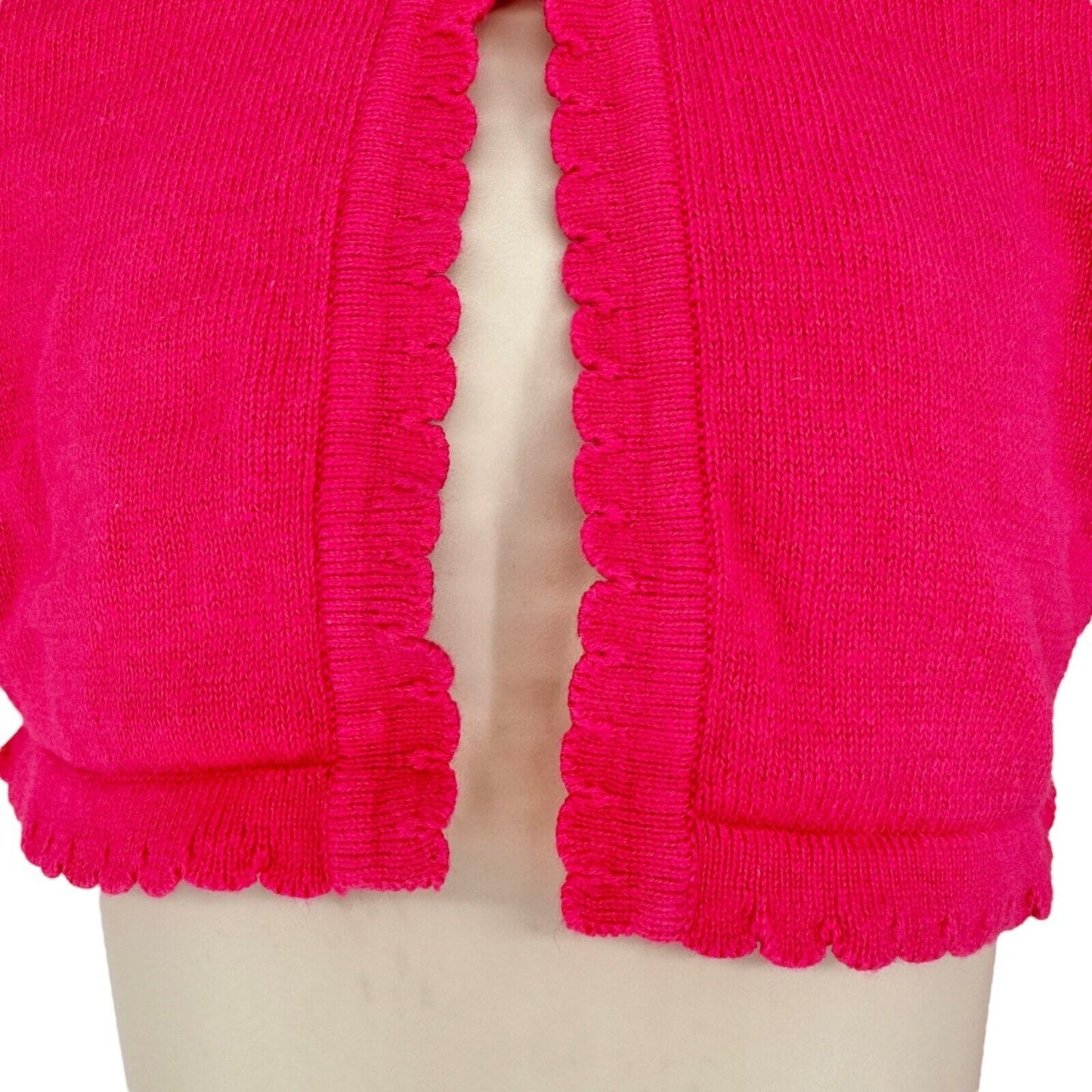 Blueberi Boulevard Girls 4T Cropped Cardigan Sweater Pink Cotton
