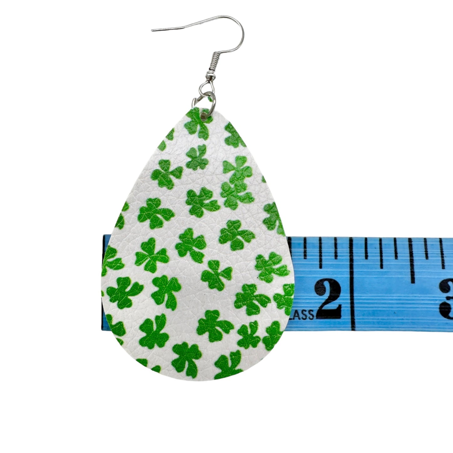 Two Pairs of St. Patrick's Day Earrings 1 Beer Mug 1 Teardrop Green White NEW