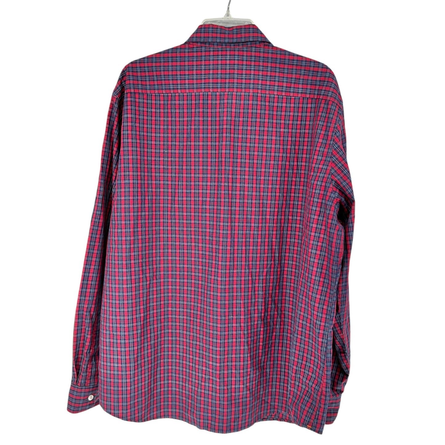 Dockers Mens XL Dress Shirt Classic Fit Stain Defender Plaid Button-Down