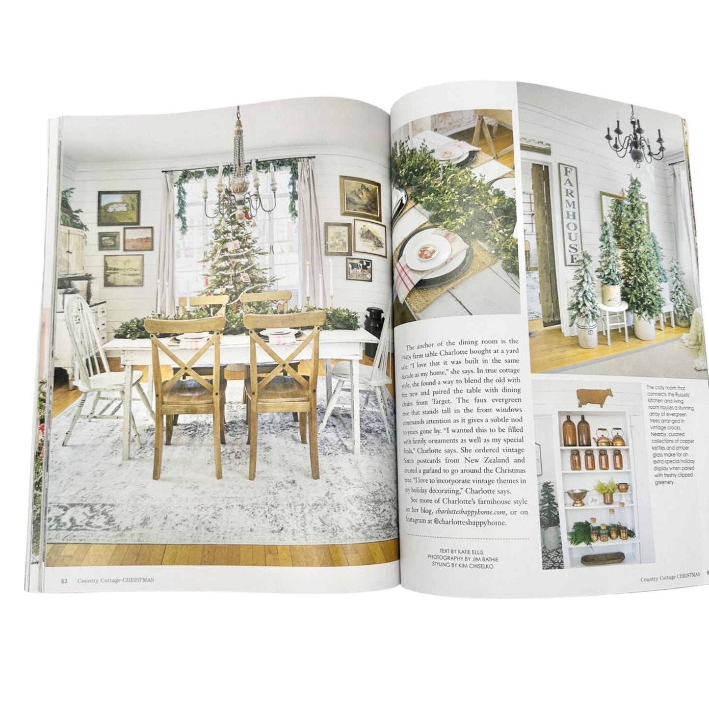 Country Cottage Christmas Magazine with Ashland Holiday Floral Arrangement