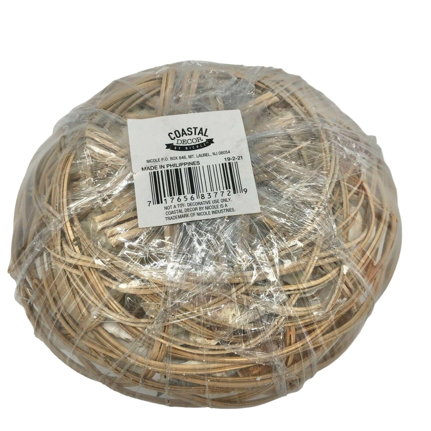 Coastal Decor by Nicole Basket of Seashells Crafts Decoration