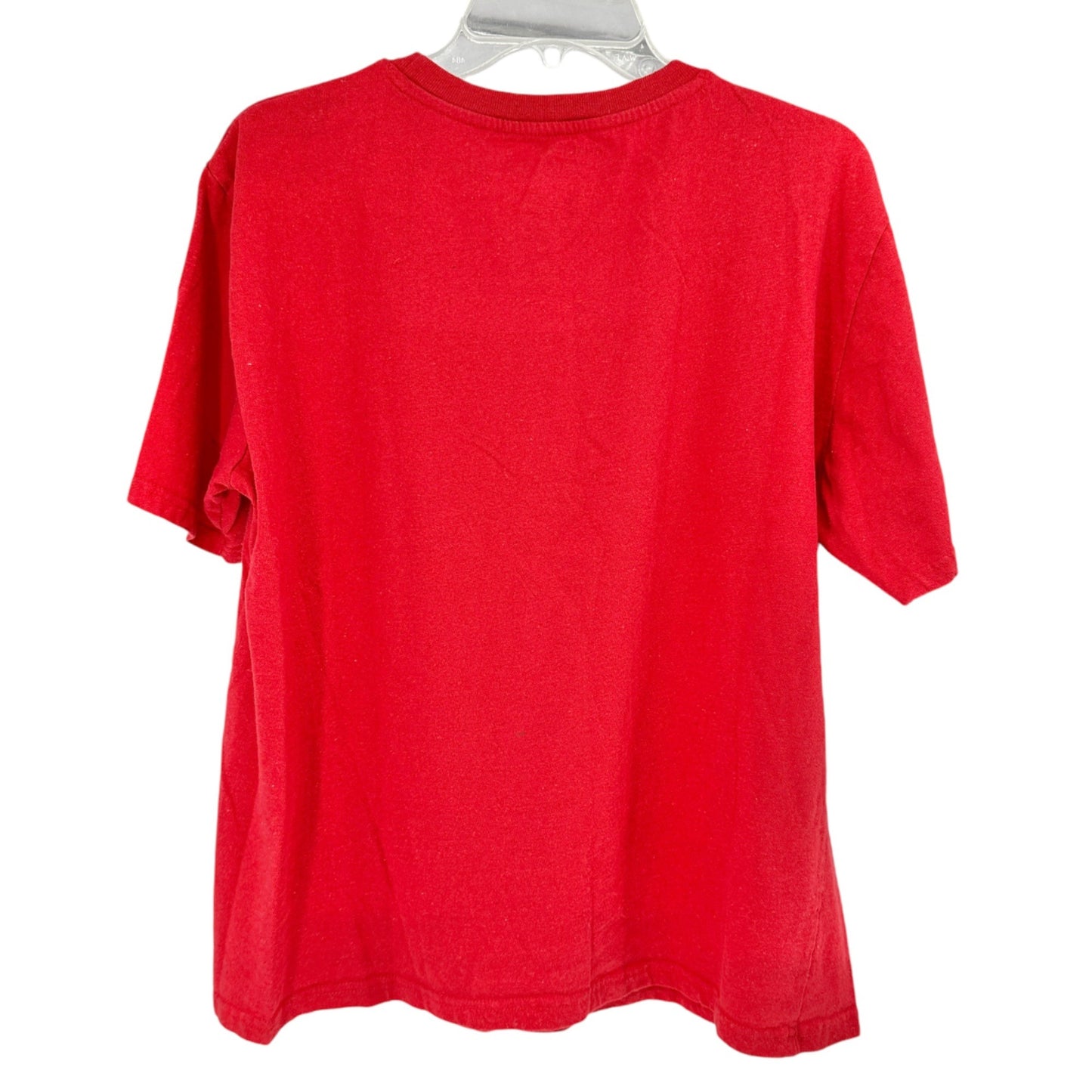 Chemistry Graphic T-Shirt L Red "I'm Just Here For The Food" SS Cotton Poly