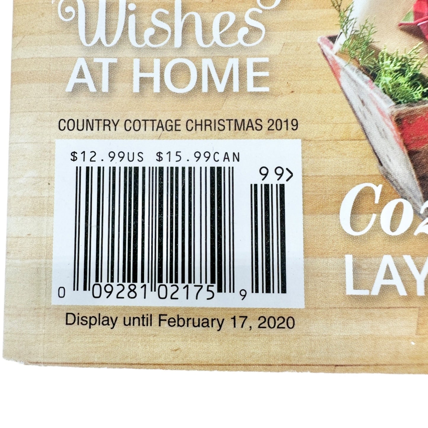 Country Cottage Christmas Magazine with Ashland Holiday Floral Arrangement
