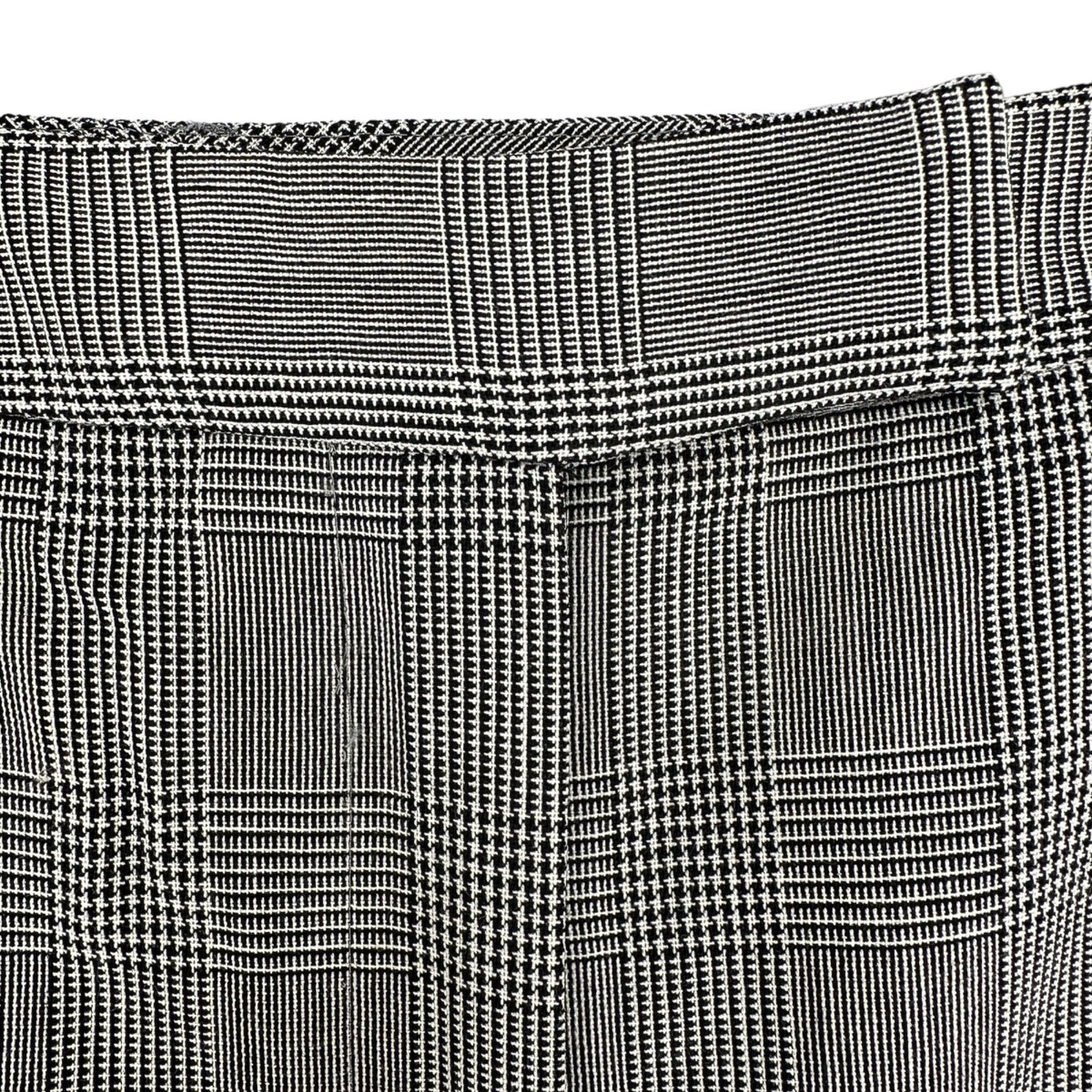 Brooks Brothers Pants Womens 10 Black Plaid Lined Pockets Button Zip Closure EUC