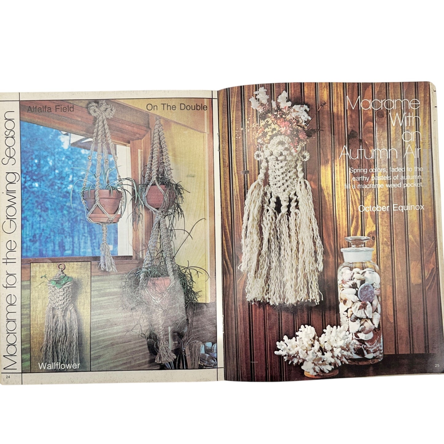 Macrame For All Seasons Vol. II 1978 Craft Book By Craft Publications