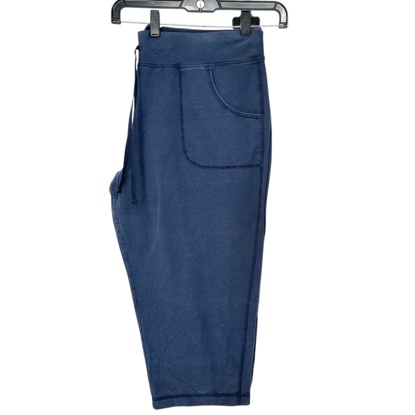 Athletic Works Jogger Capri Pants Womens XXXL (22) Blue Drawstring and Pockets