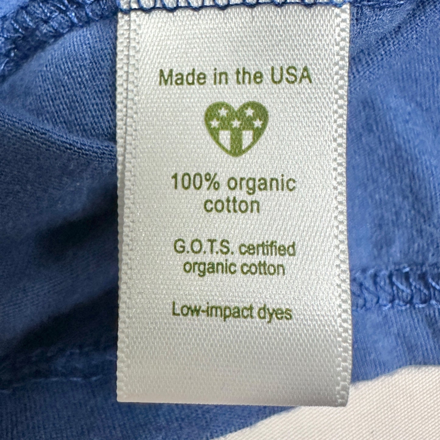 Look Up Get Lost Soul Flower Organic Cotton T-Shirt XXL Blue Stars Scoop Neck