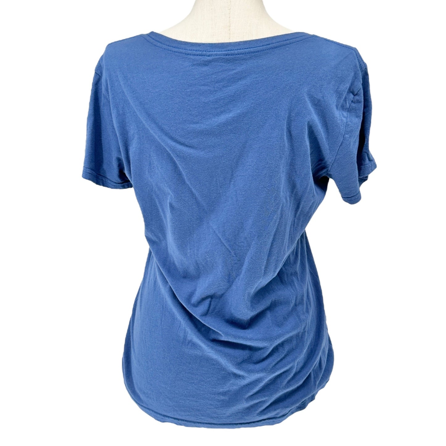 Look Up Get Lost Soul Flower Organic Cotton T-Shirt XXL Blue Stars Scoop Neck