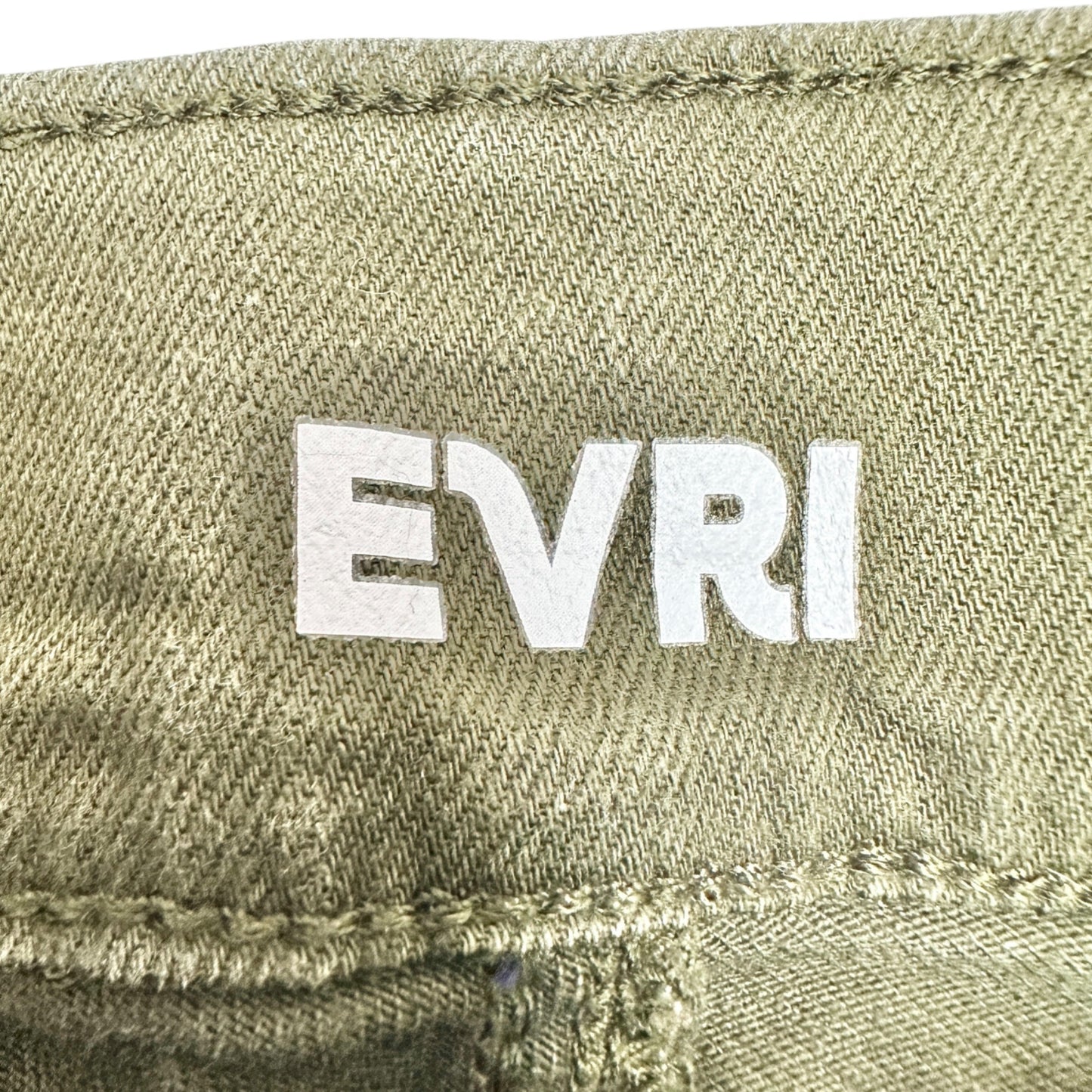 EVRI Jeggings Womens Size 16W Olive Green Stretch Mid-Rise Skinny Leg Pants