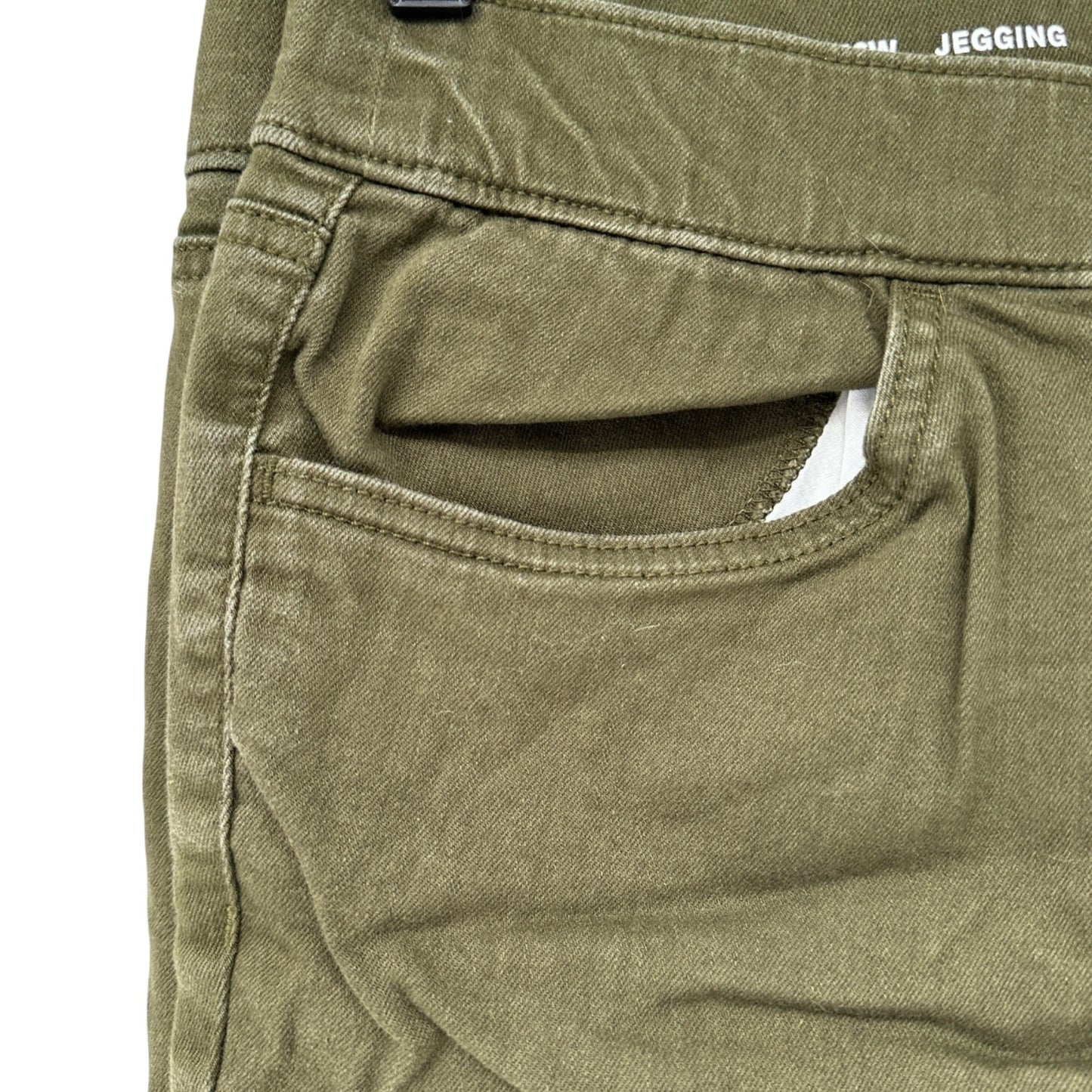 EVRI Jeggings Womens Size 16W Olive Green Stretch Mid-Rise Skinny Leg Pants