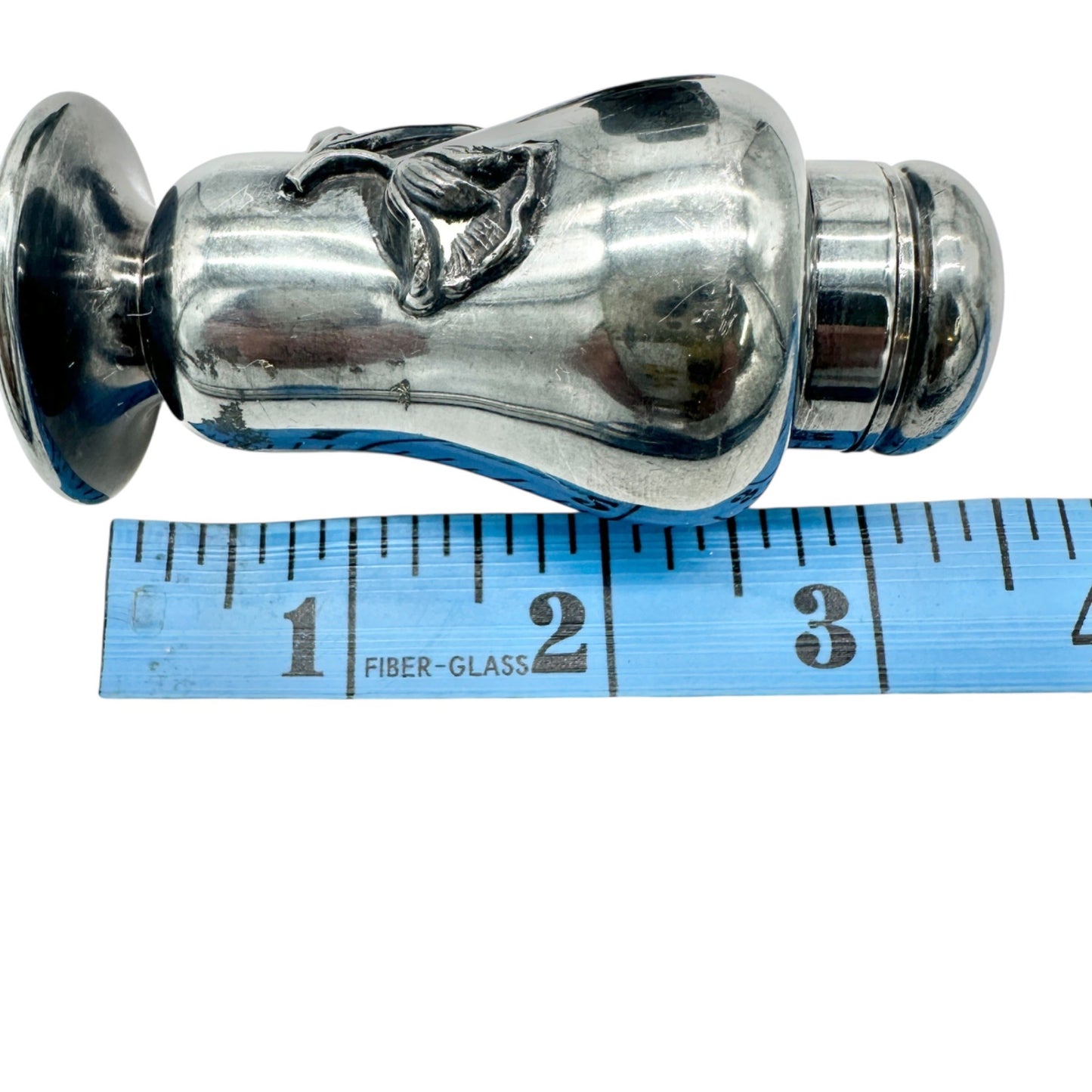 Vtg Forbes Silver Co Druple Salt and Pepper Shakers Tulip Motif Collectible 3 in