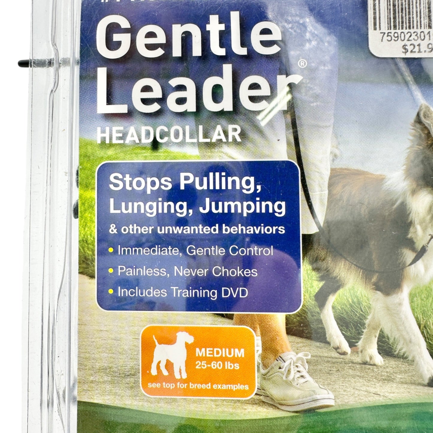 PetSafe Gentle Leader Headcollar For Dogs Medium Stops Pulling with Training DVD