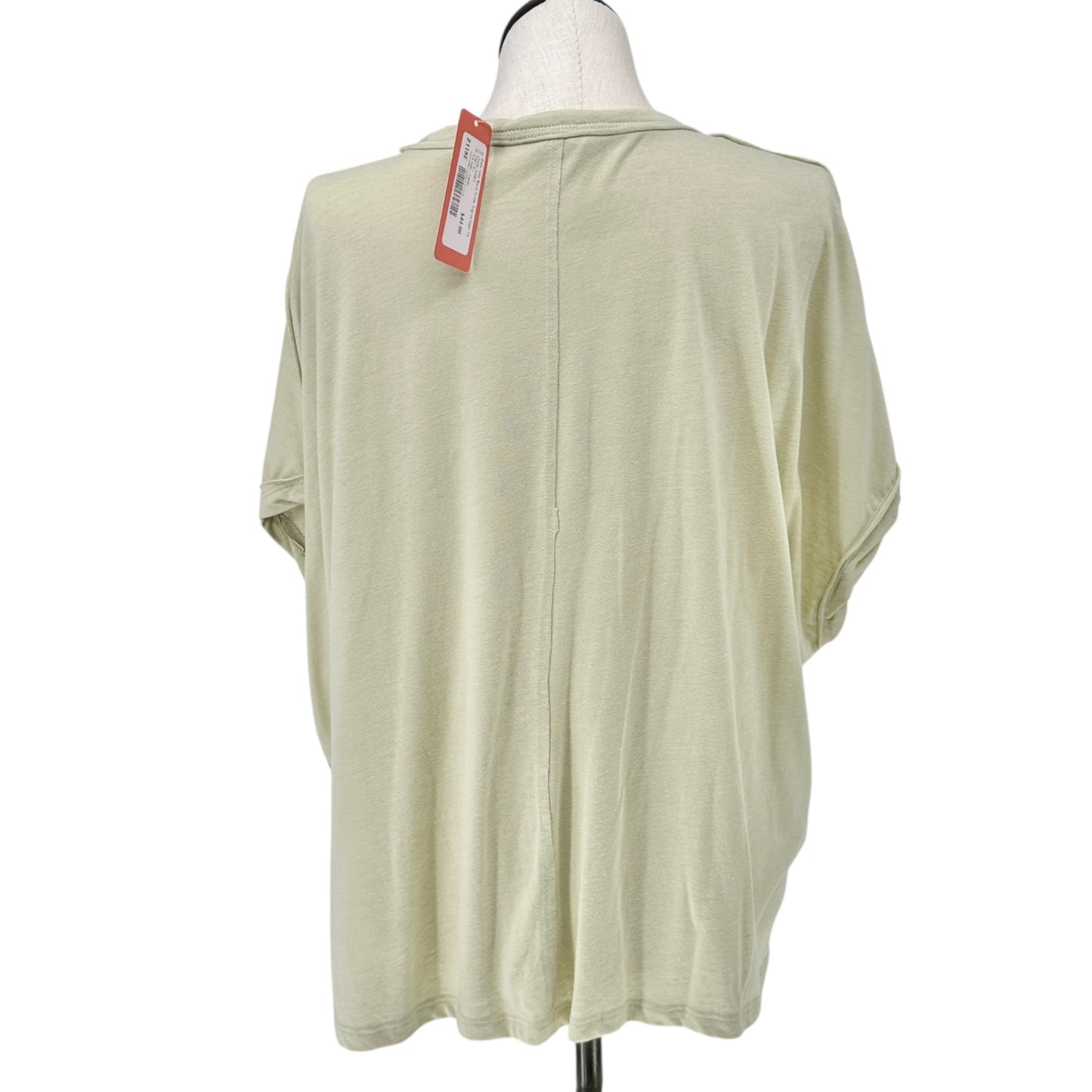 Palo Alto Back Seam Top Womens 3X Sage Green By 78 & Sunny SS Loose Fit