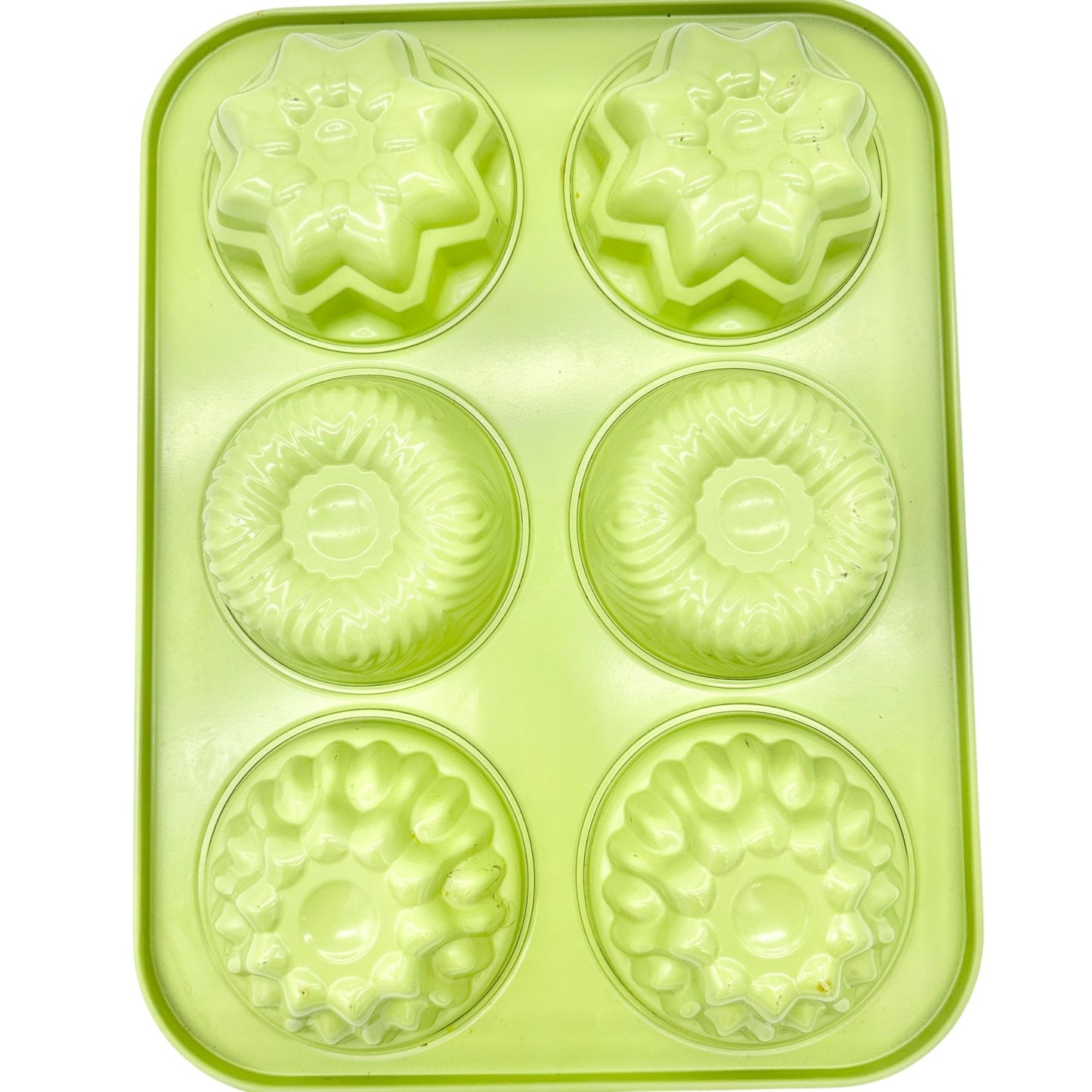 3-Piece Multicolor Metal Mini-Cake, Muffin and Cupcake Baking Pan Set