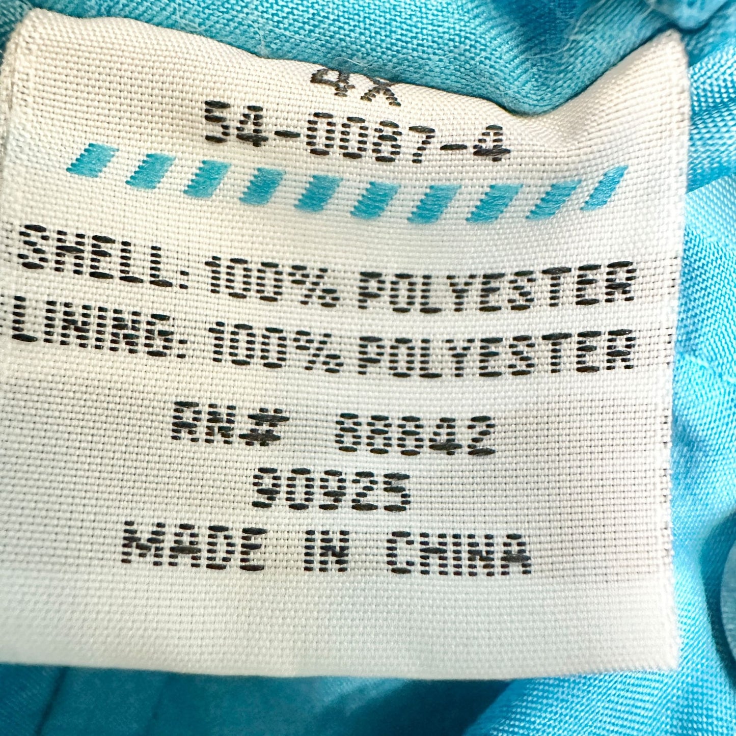 Womens Jacket Size 4X Teal Lightweight Hooded Adjustable Waist Snap Closures