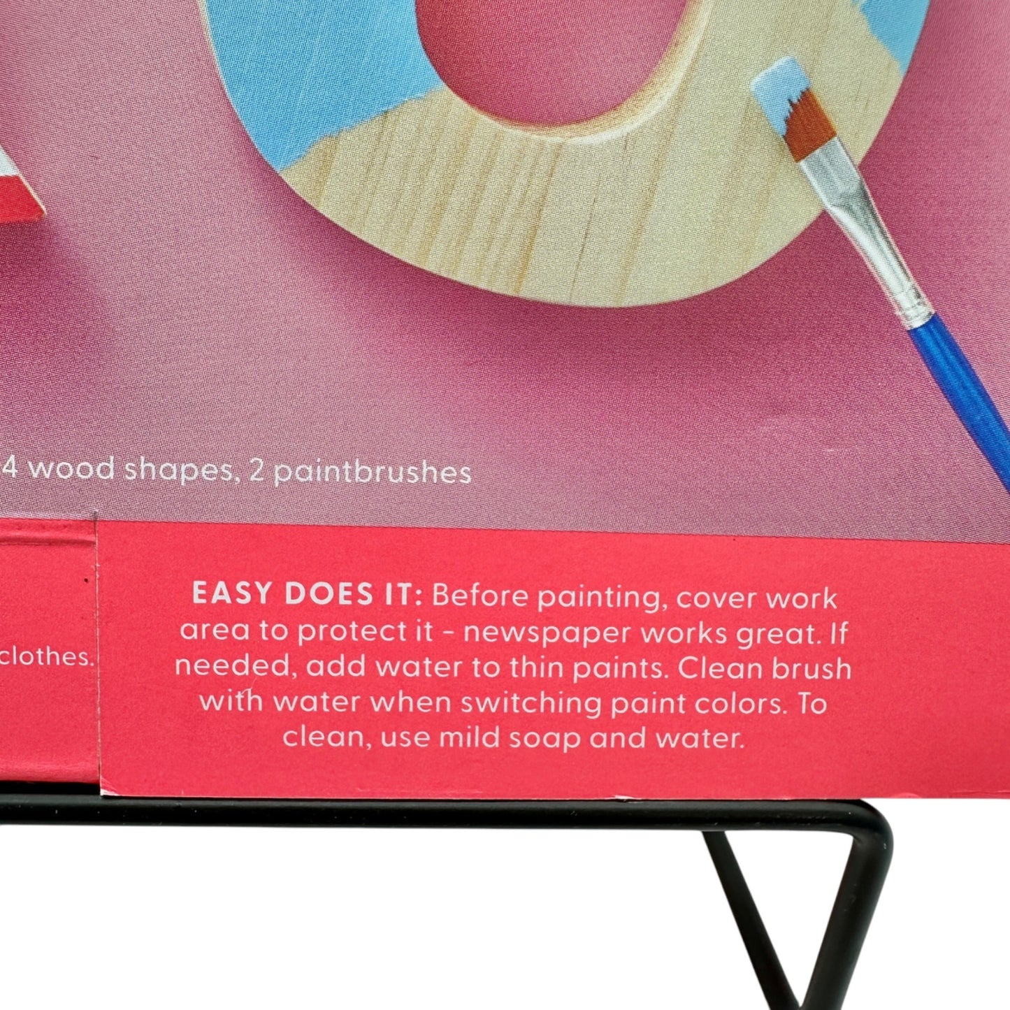Mondo Llama Paint-Your-Own XOXO Wood Letters Kit Paints Brushes Valentines Love