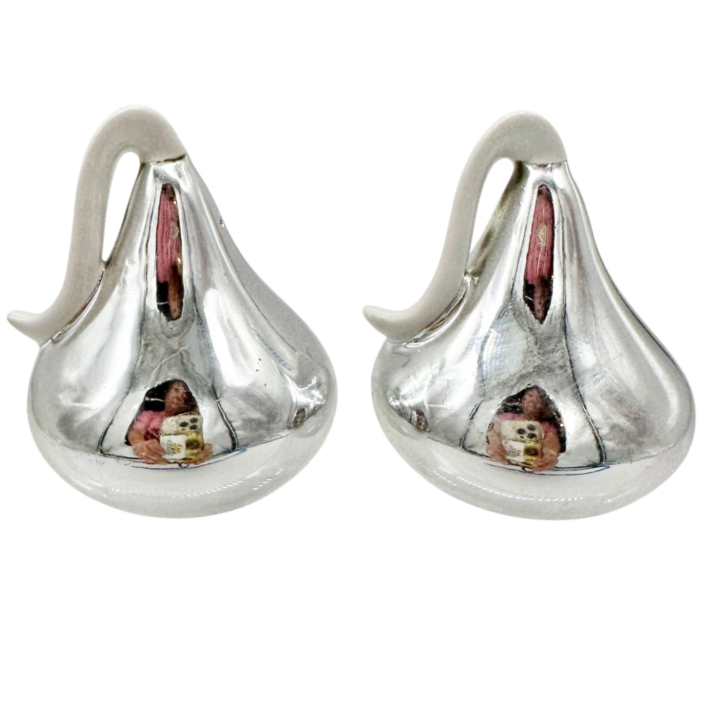 Hersheys Kisses Ceramic Salt and Pepper Shakers Silver Finish Collectible