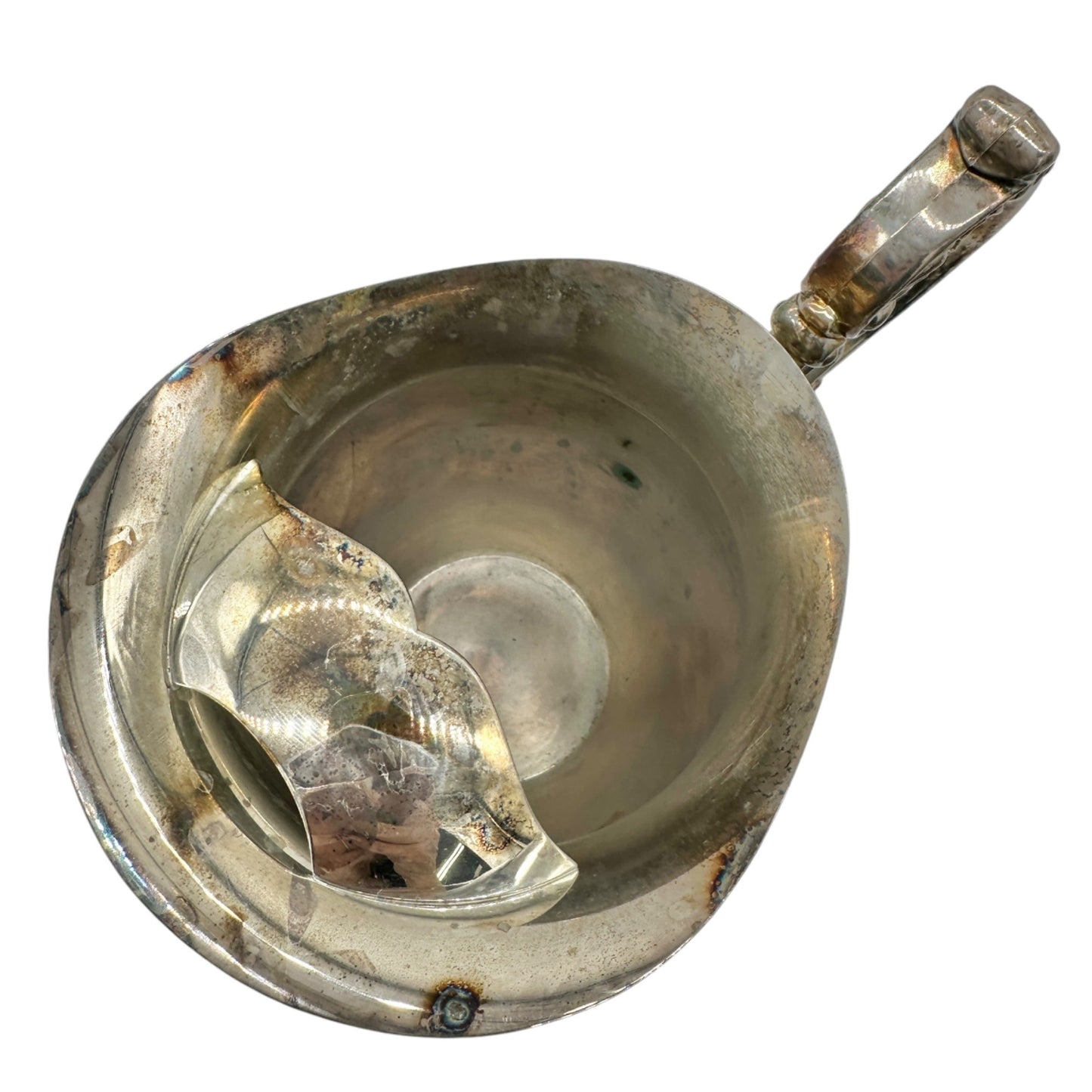 Vintage Oneida Silver Plated Water Pitcher With Ornate Handle Footed Base