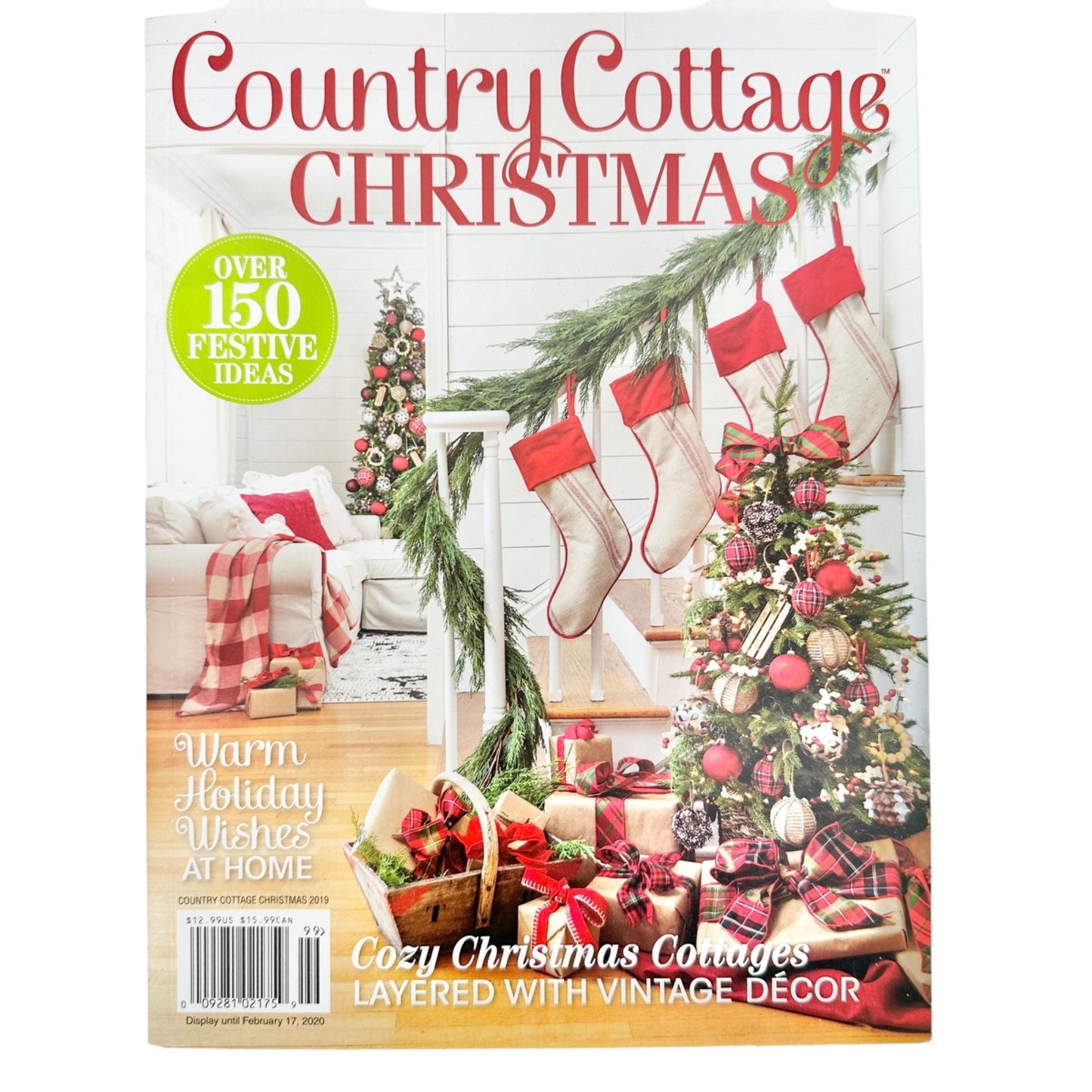 Country Cottage Christmas Magazine with Ashland Holiday Floral Arrangement