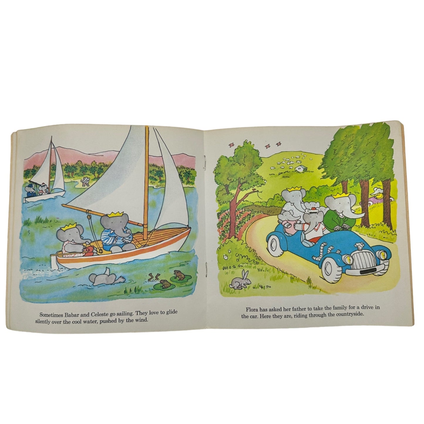 Meet Babar and His Family Laurent de Brunhoff (1973) Vintage Paperback Some Wear
