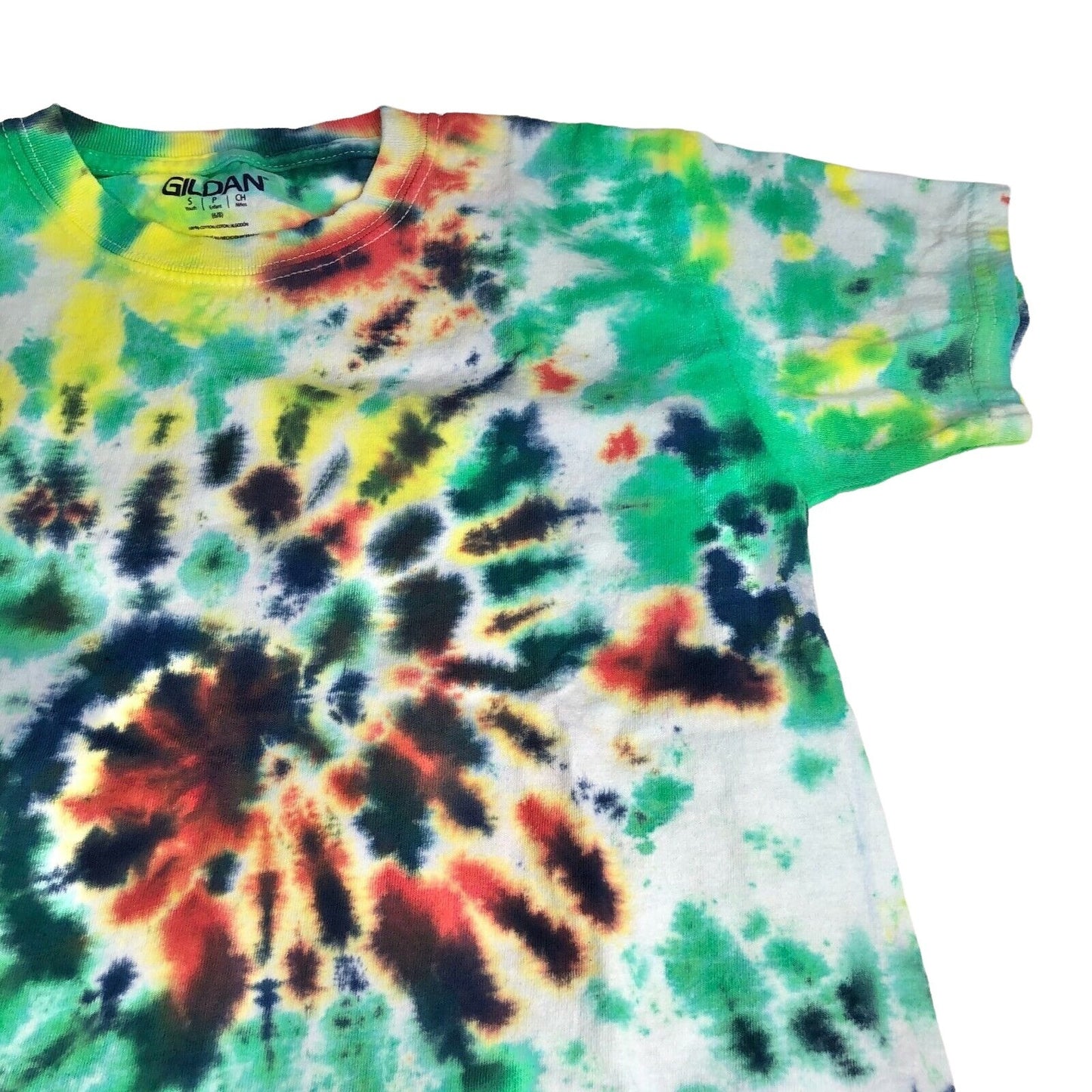 Gildan Tie-Dye Short Sleeve Tee Youth Small (6/8) New Splatter Swirl