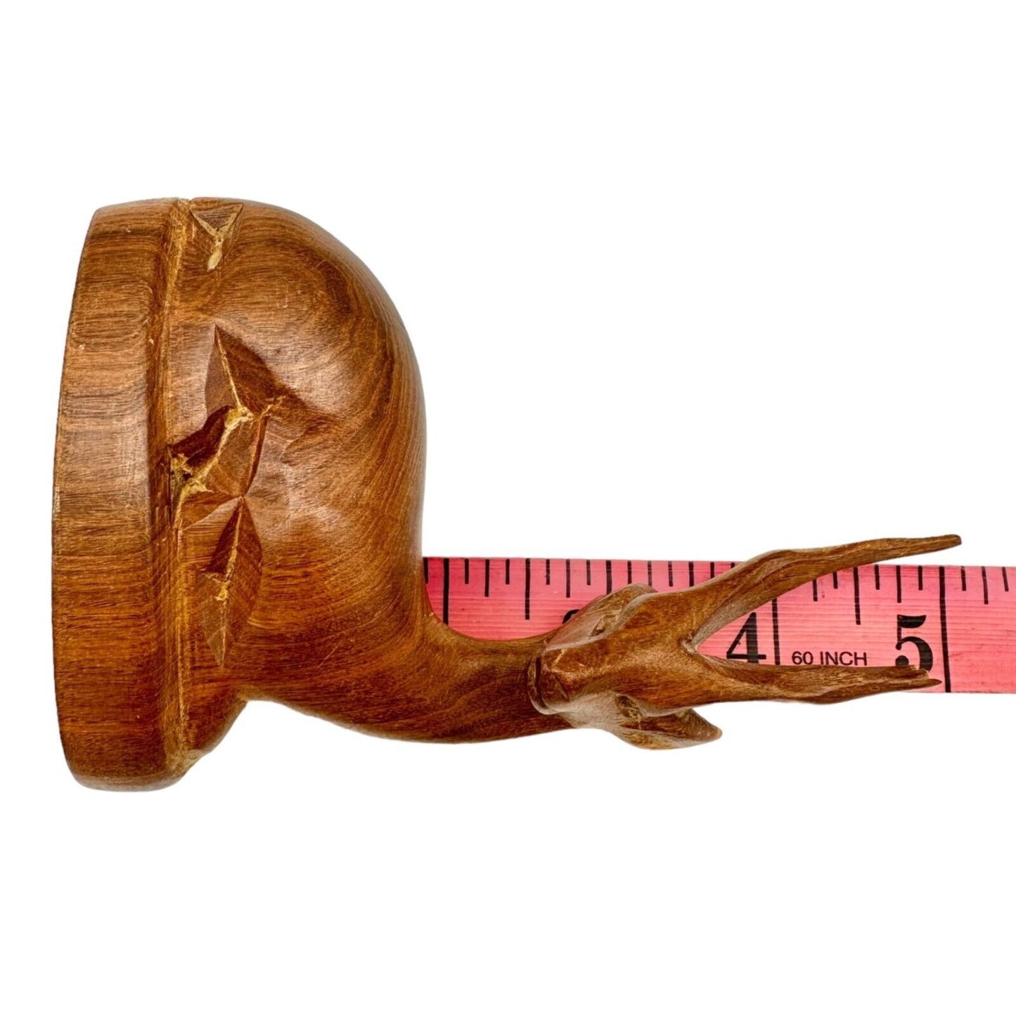 Set of 3 Wooden Animal Figures Elephant Ox Antelope Hand Carved in Kenya