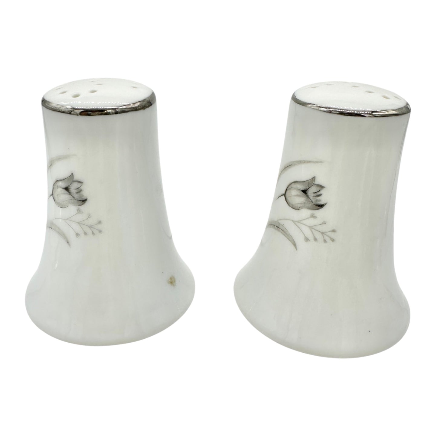 Vintage 1960s Creative Royal Elegance Porcelain Salt and Pepper Shakers Tulips