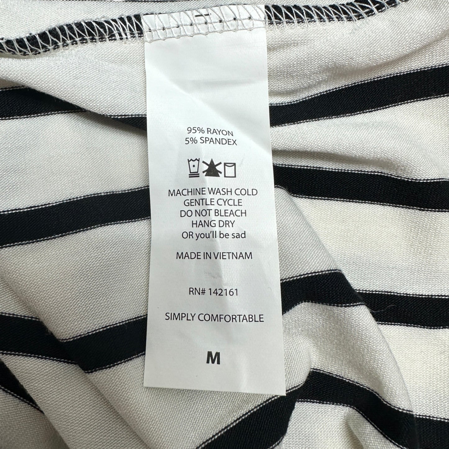 LuLaRoe Retired Julia Dress M Black and White Striped SS Form Fitting NWT