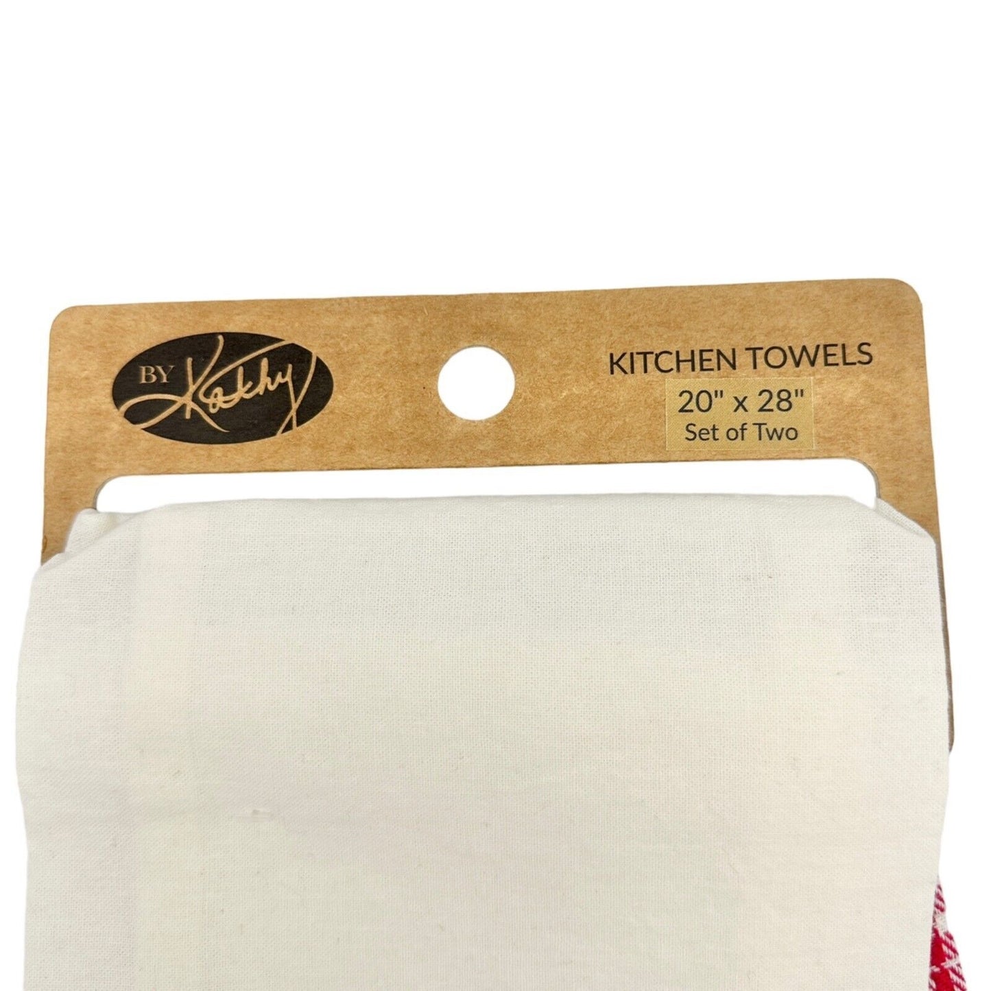 Primitives by Kathy Set of 2 Dish Towels Holiday Recipes Star Cookie Cutter NWT