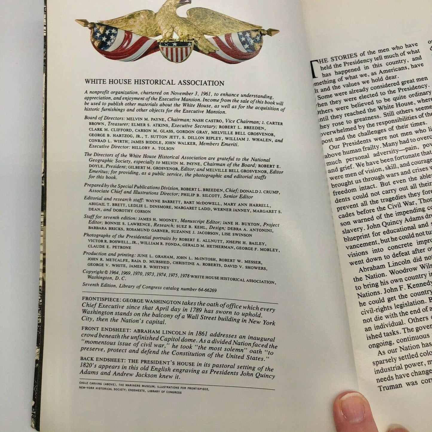 Vintage 1970's States/Presidents/First Ladies Books US History Interesting