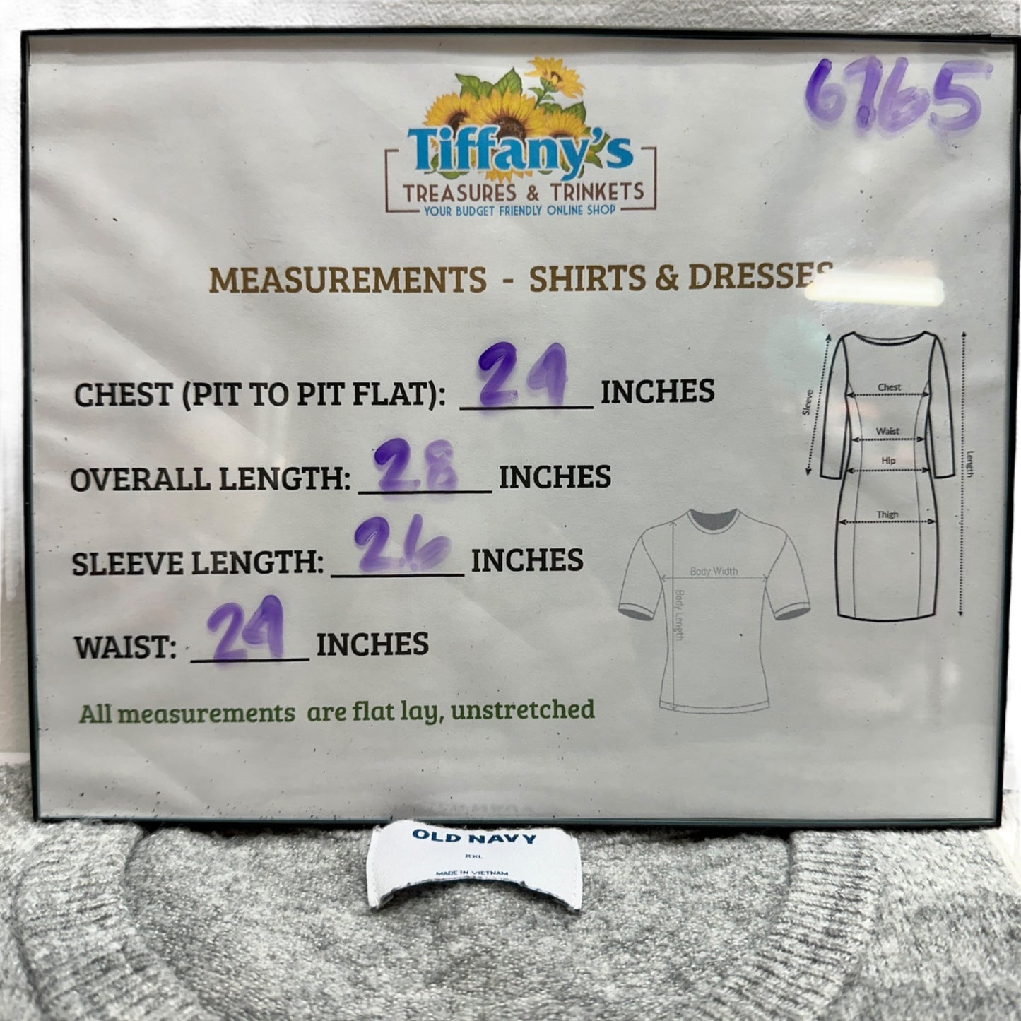 Old Navy Sweater Womens XXL Gray White Plaid LS Super Soft Acrylic/Nylon Blend