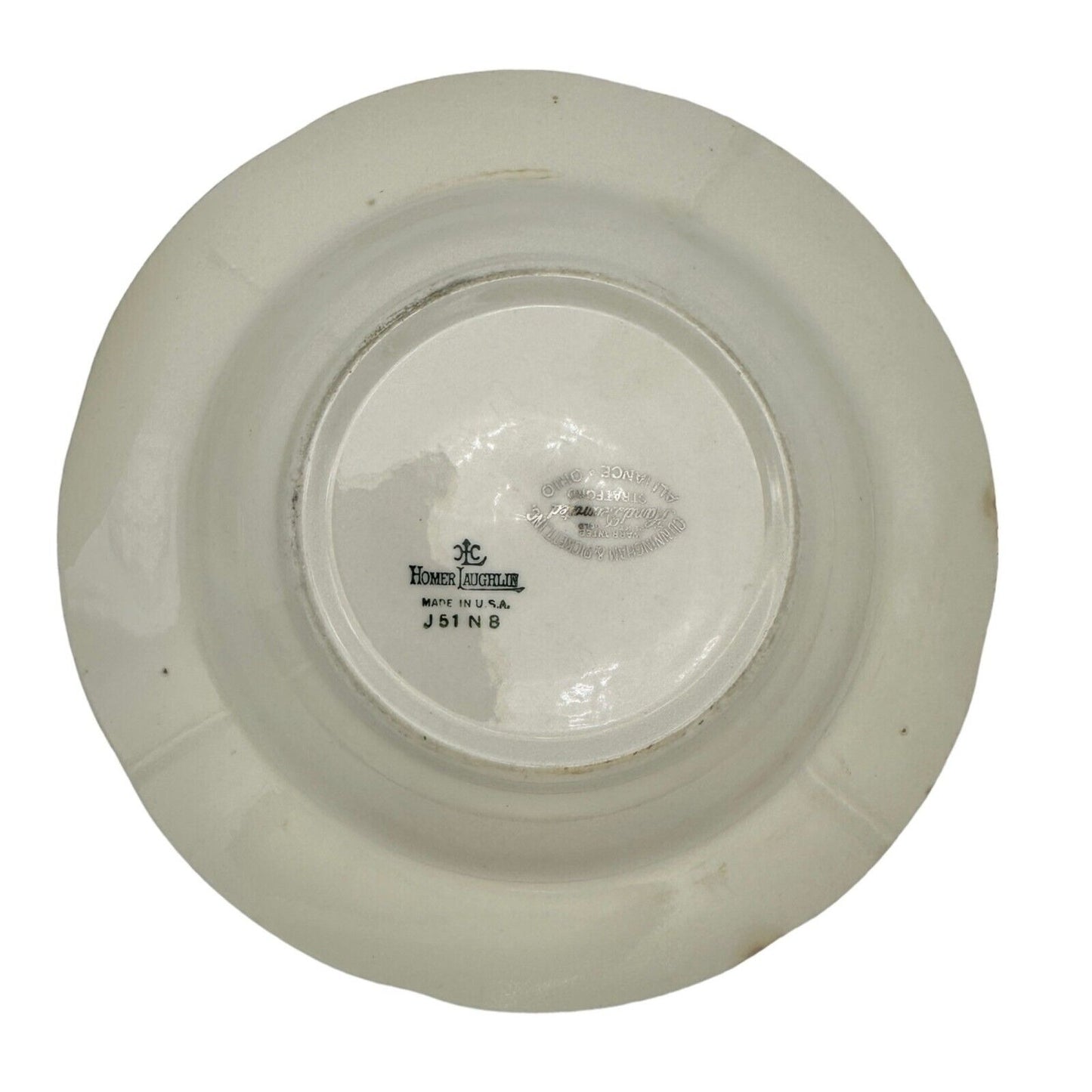 Homer Laughlin Stratford Set of 3 Soup Bowls Hand Decorated 22kt Gold Rim USA