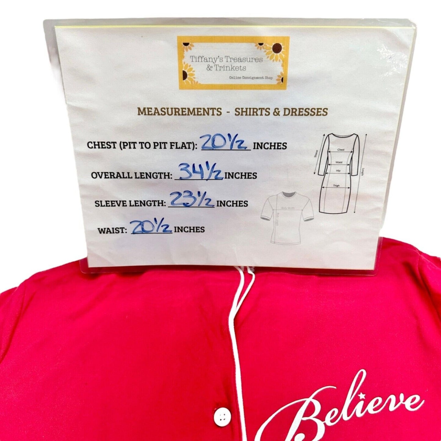 Charter Club Intimates Sleep Shirt Women's S Candy Red Believe LS Button NWT