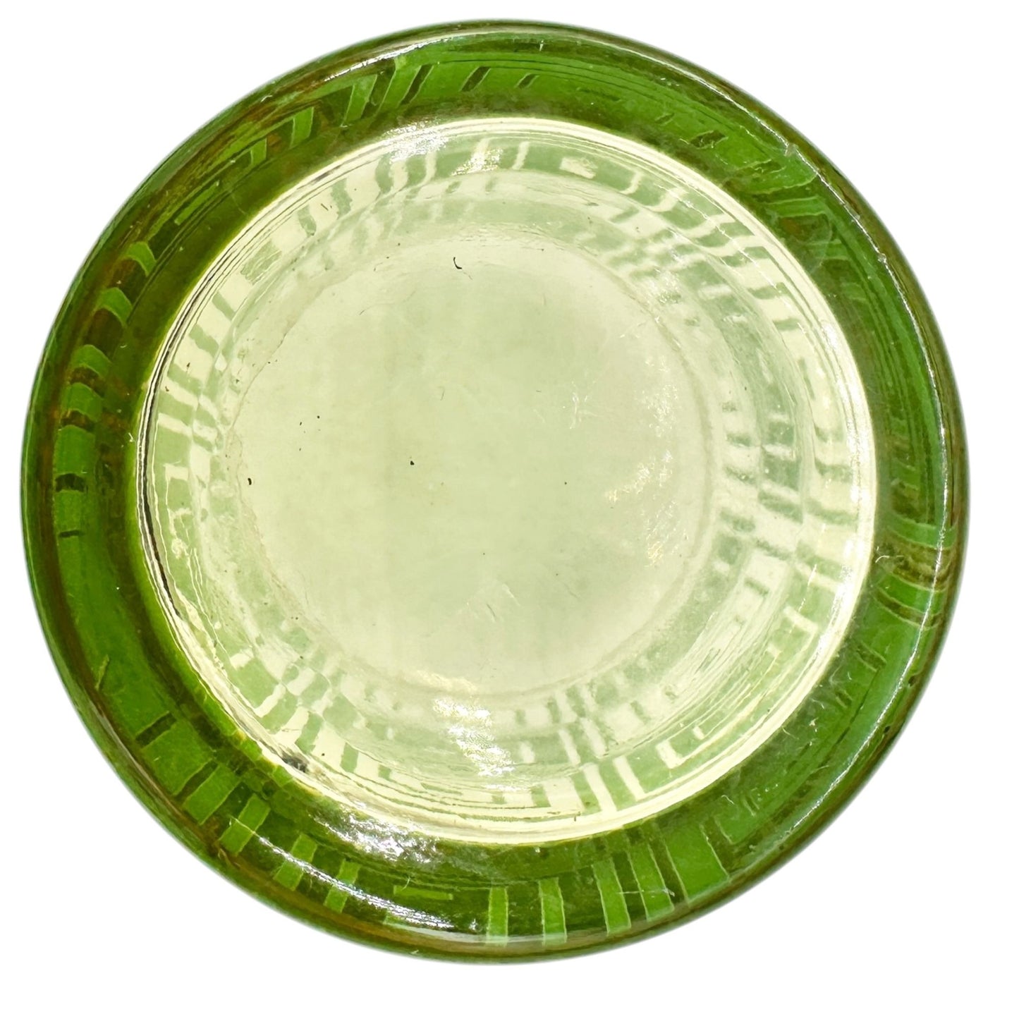 Mid Century Modern Green Geometric Design 6 Oz Glass Tumbler Retro Drinkware